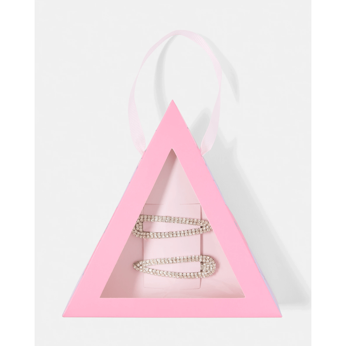 1 2 Pack Silver Sparkle Snap Hair Clip Gift Set, 1 of 3