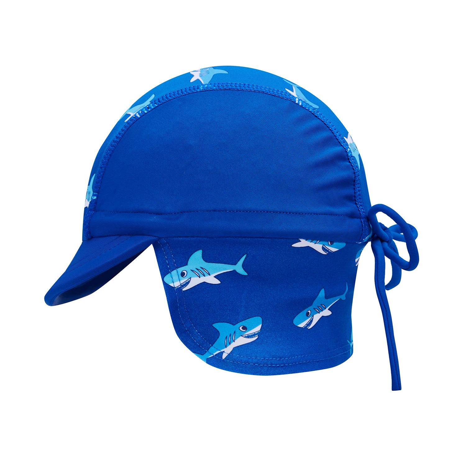 5 Big Softies 2pc Swimsuit & Hat, Shark NAVY SHARK, 5 of 6