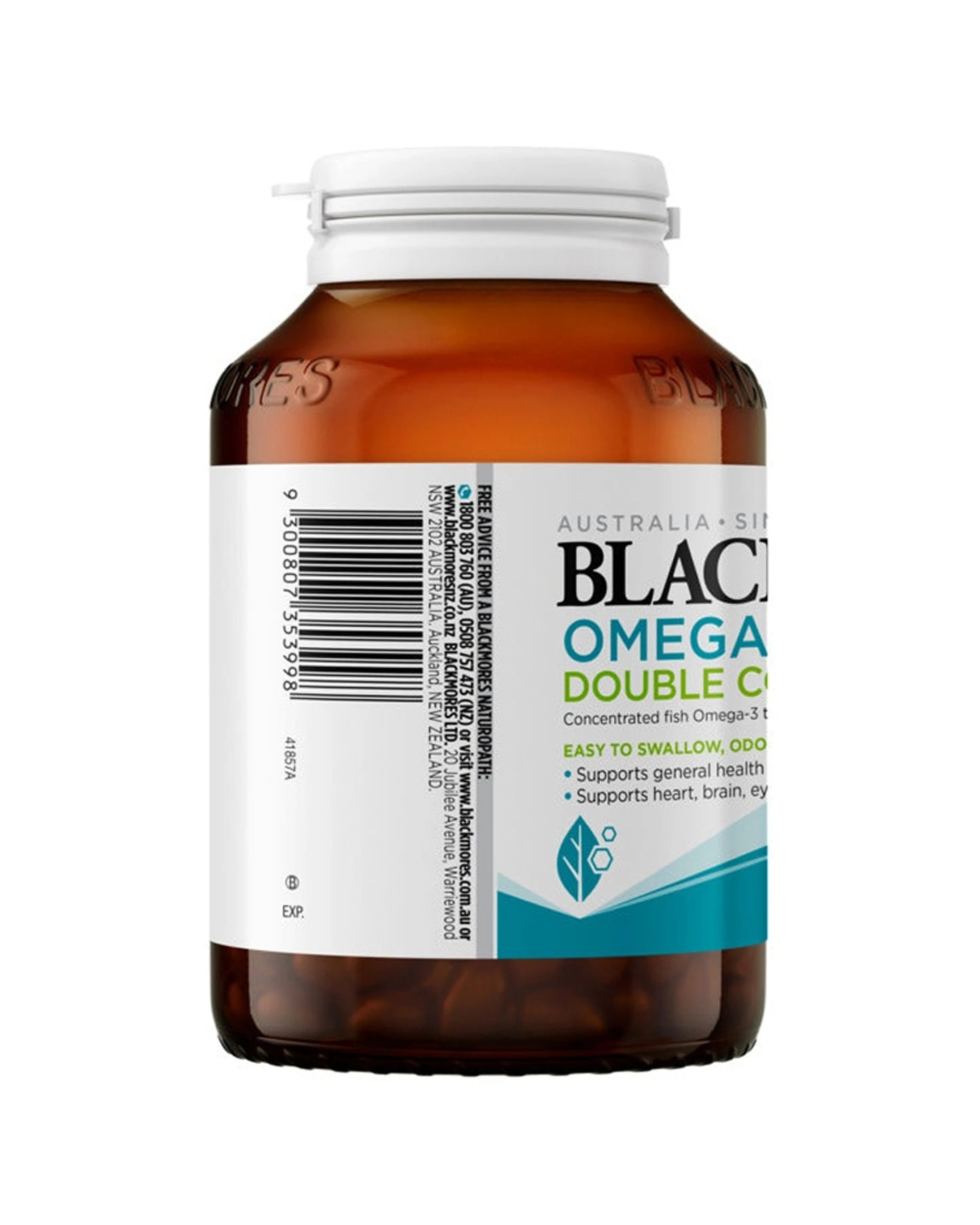 2 Blackmores 200pc Omega Mini Double Concentrate Odourless Fish Oil Capsules, 2 of 7