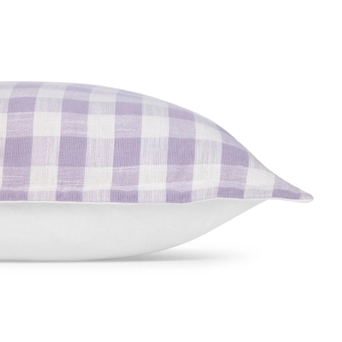 2 50cm Gingham Cushion - Lilac, 2 of 4