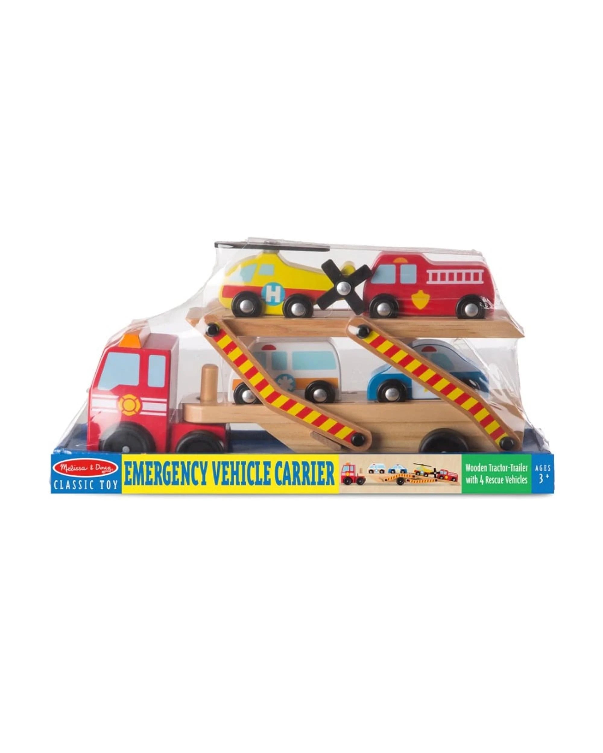 1 Melissa and Doug Emergency Vehicle Carrier Playset, 1 of 7