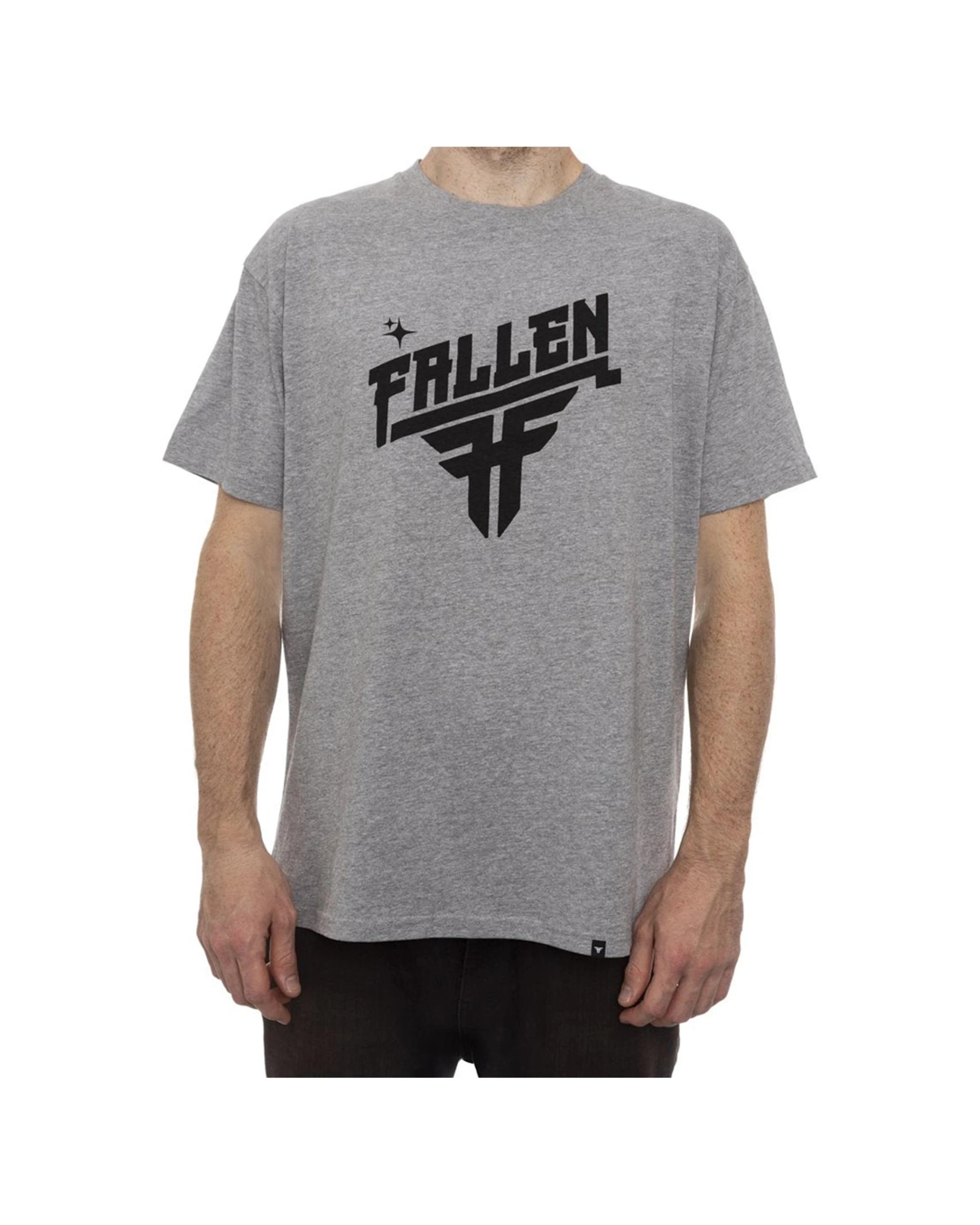 1 Fallen Footwear Men Hi Volt 100% Cotton Tees Regular Fit GREY, 1 of 2