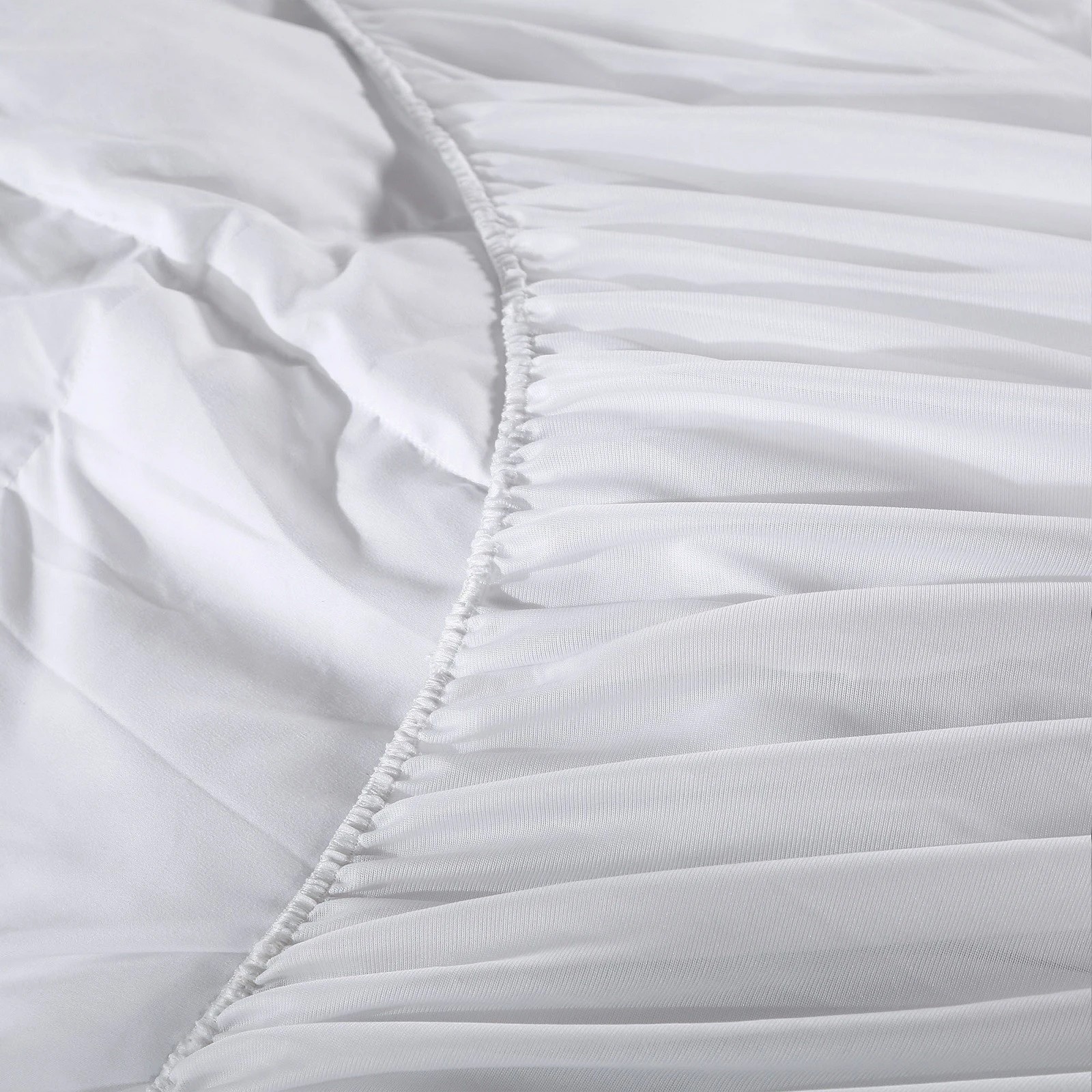 7 Royal Comfort 1000GSM Luxury Bamboo Fabric Gusset Mattress Pad Topper Cover - Queen Bed - White, 7 of 8