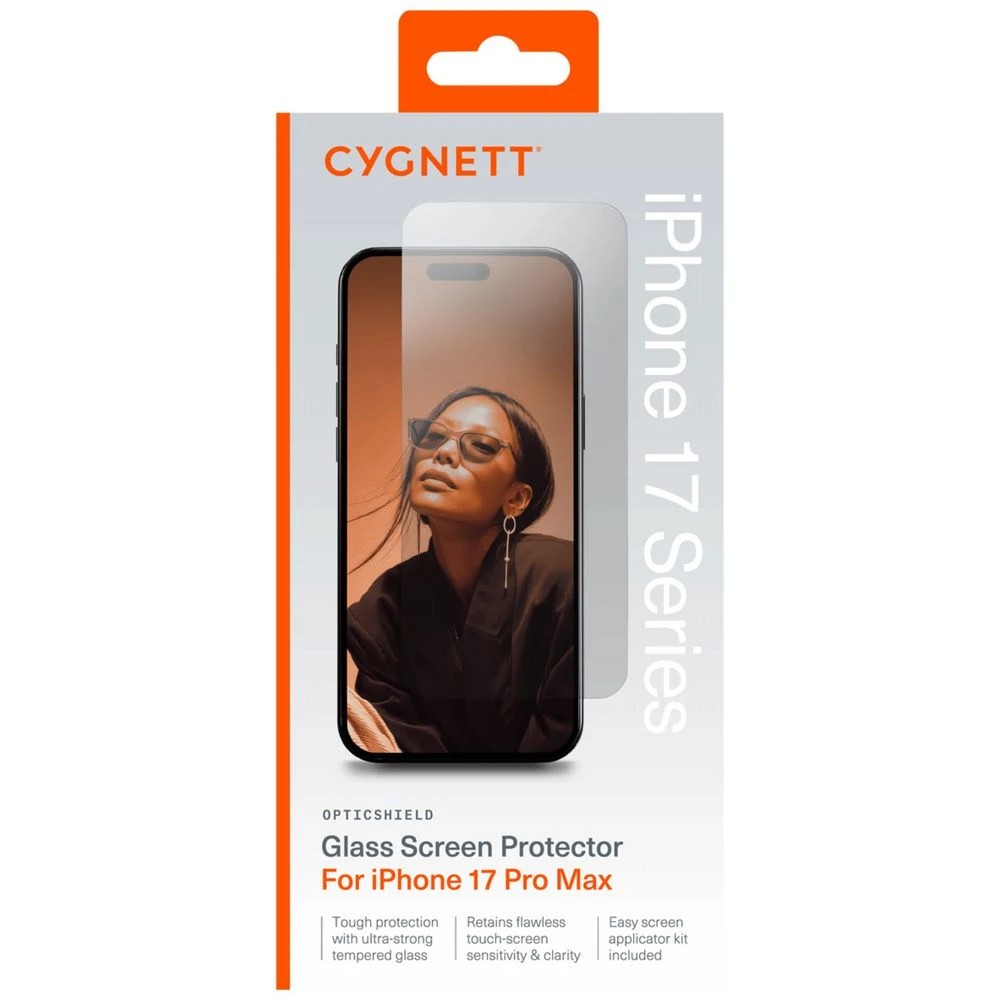 1 Cygnett Glass Screen Protector iPhone 17 Pro Max, 1 of 6