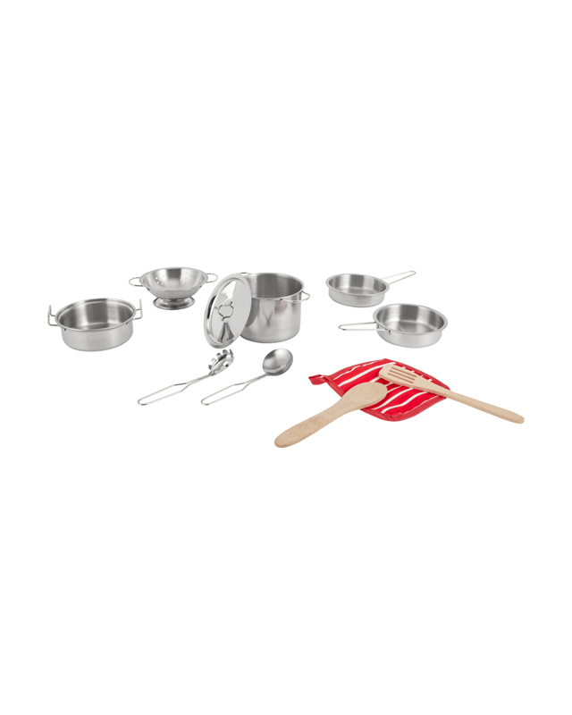 11 Piece Metal Cookware Pla