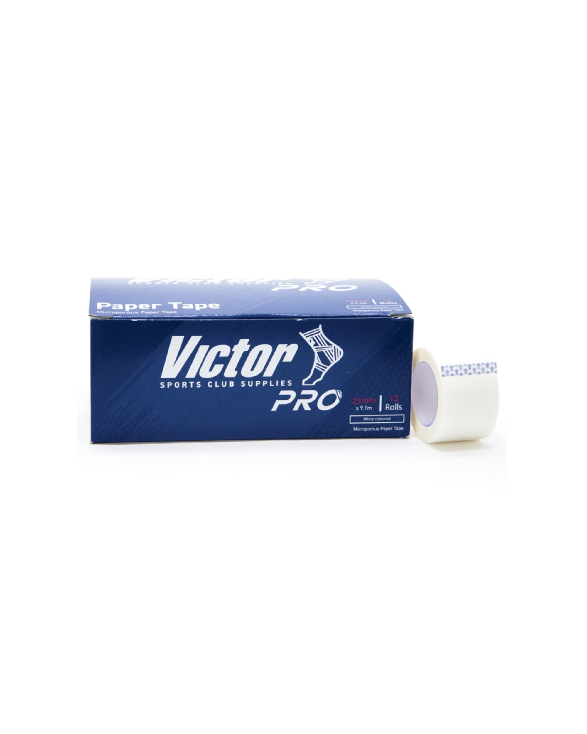 1 Victor Sports 24pc Victor Pro Hypollergenic Microporous Paper Tape Set 13mm - White, 1 of 2