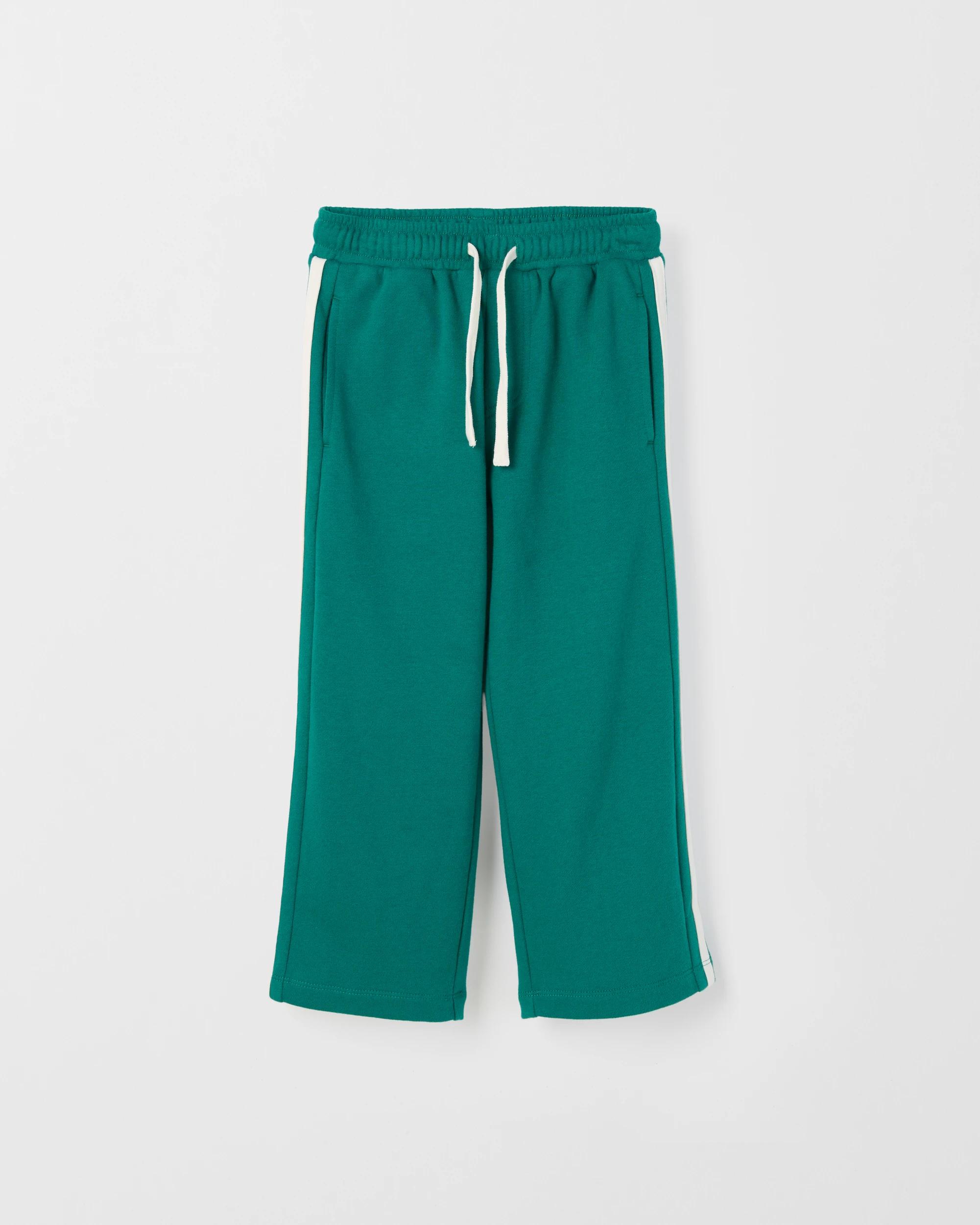 1 Target Kids Australian Cotton Blend Full Length Trackpants GREEN, 1 of 2