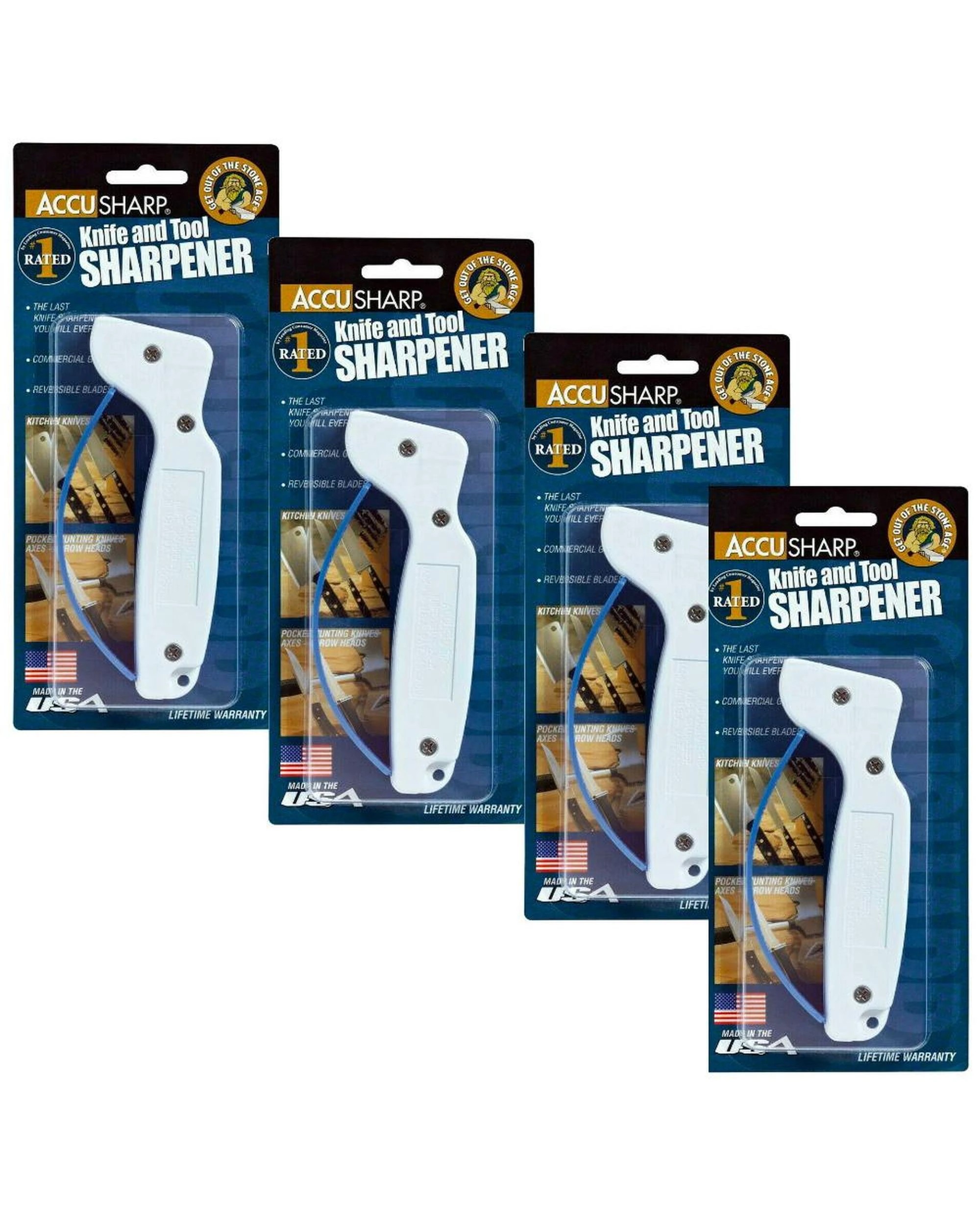 1 AccuSharp Original 47KS Knife & Tool Sharpener Tungsten Carbide Blades 001C  4 Pack, 1 of 4