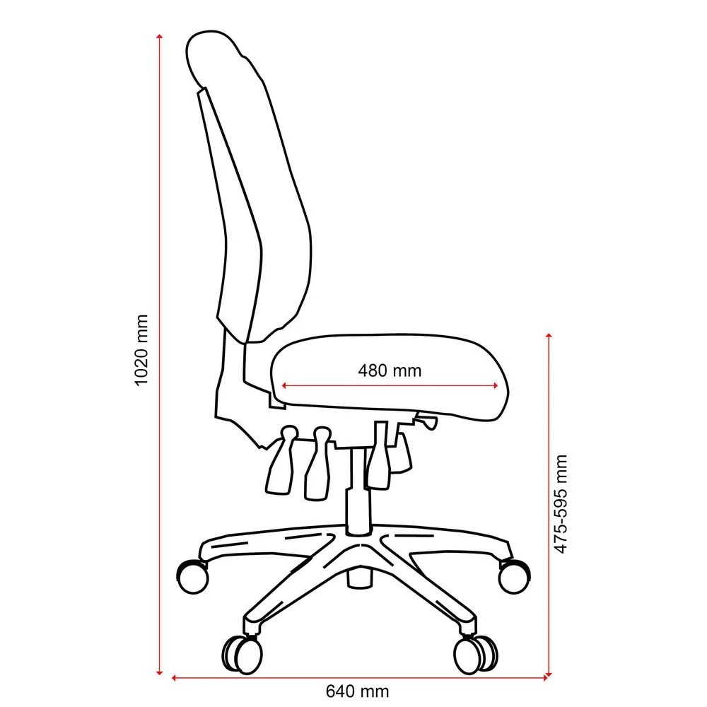 9 Buro Tidal High Back Fabric Chair Black Ergonomic Chairs and Desk Chairs, 9 of 10