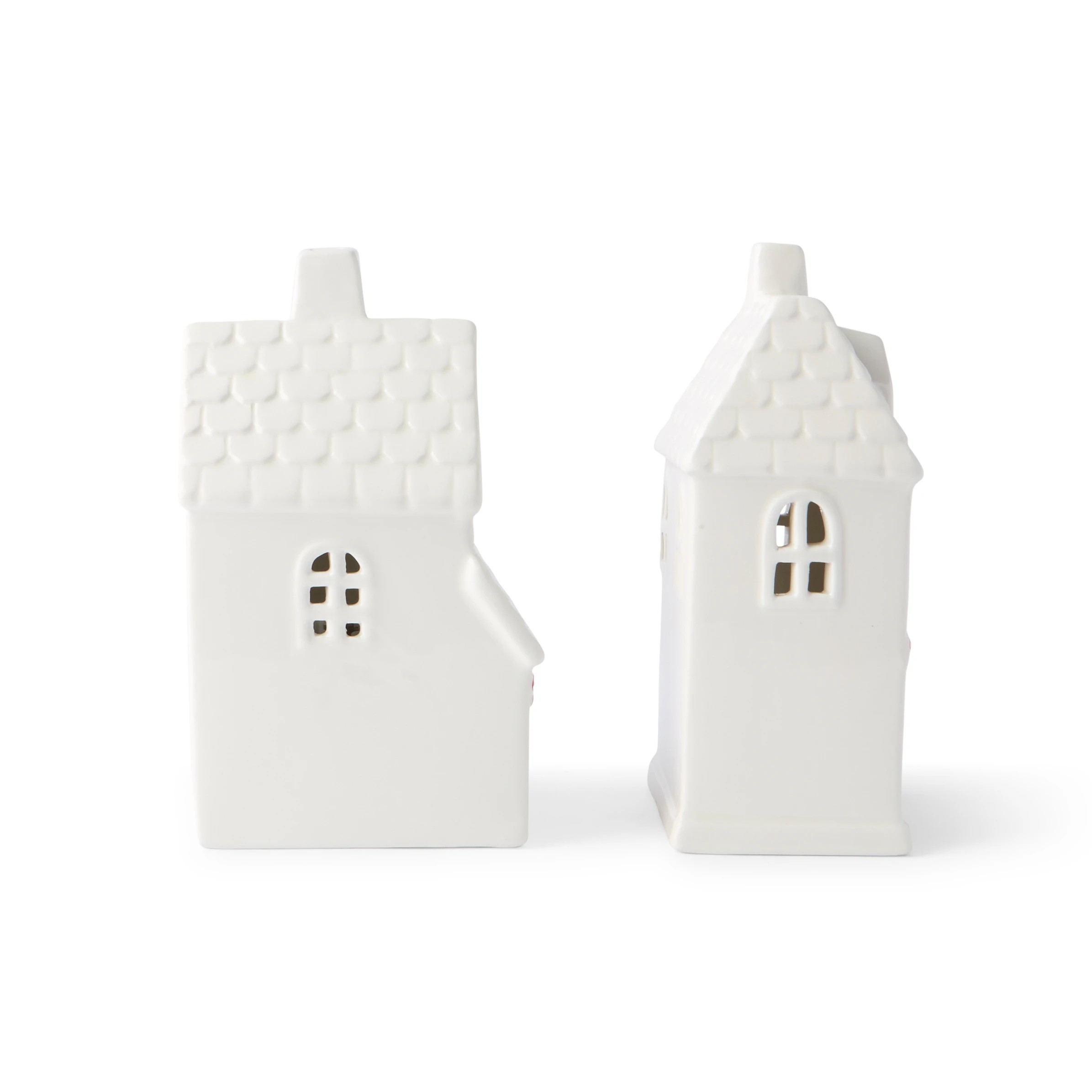 7 Light Up Ceramic House - Assorted, 7 of 10