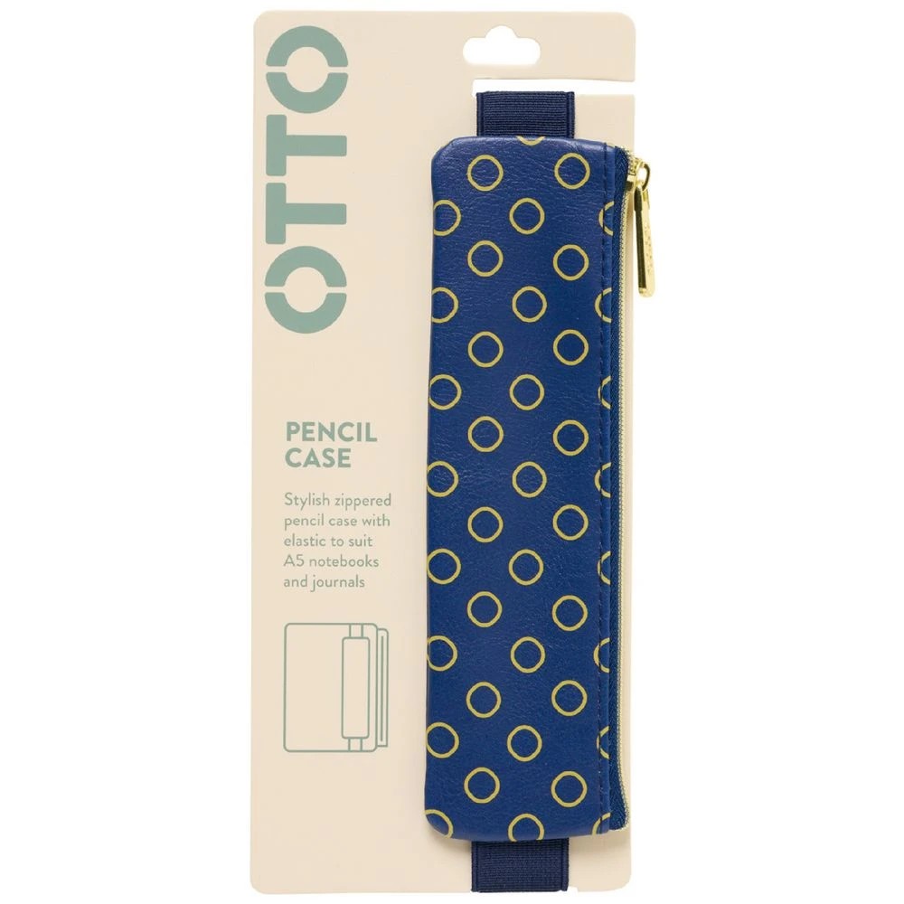 1 Otto Pencil Case with Elastic Circles, 1 of 2