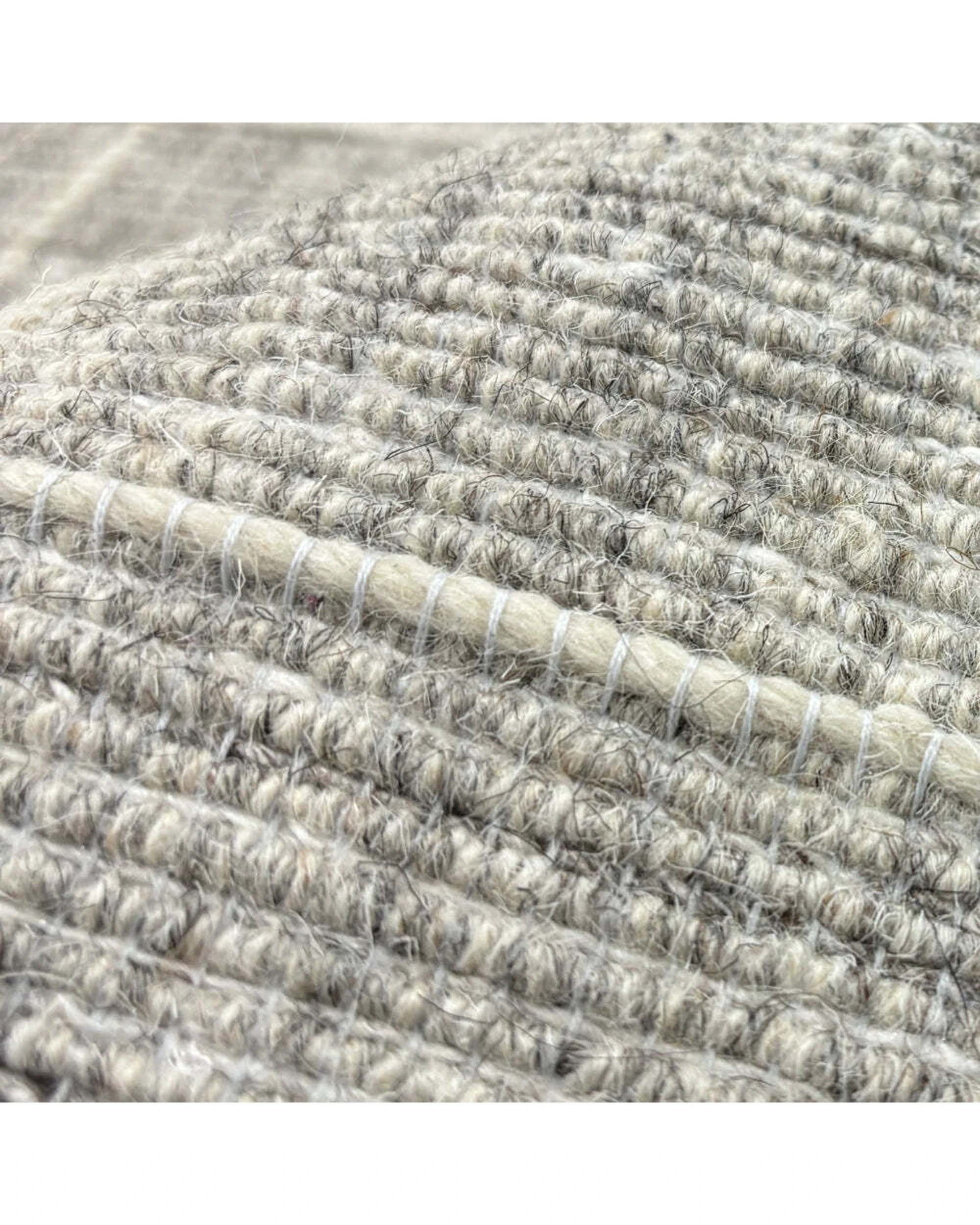3 J.Elliot Home Morgan Rug 160x280cm Hand-Loomed Wool-Polyester Blend Check Light - Grey, 3 of 4