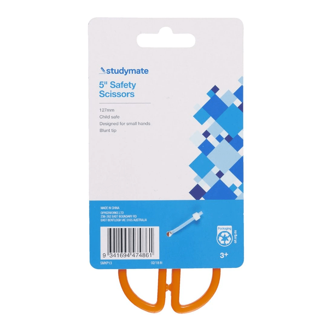 3 Studymate Safety Scissors 5"/127mm, 3 of 4