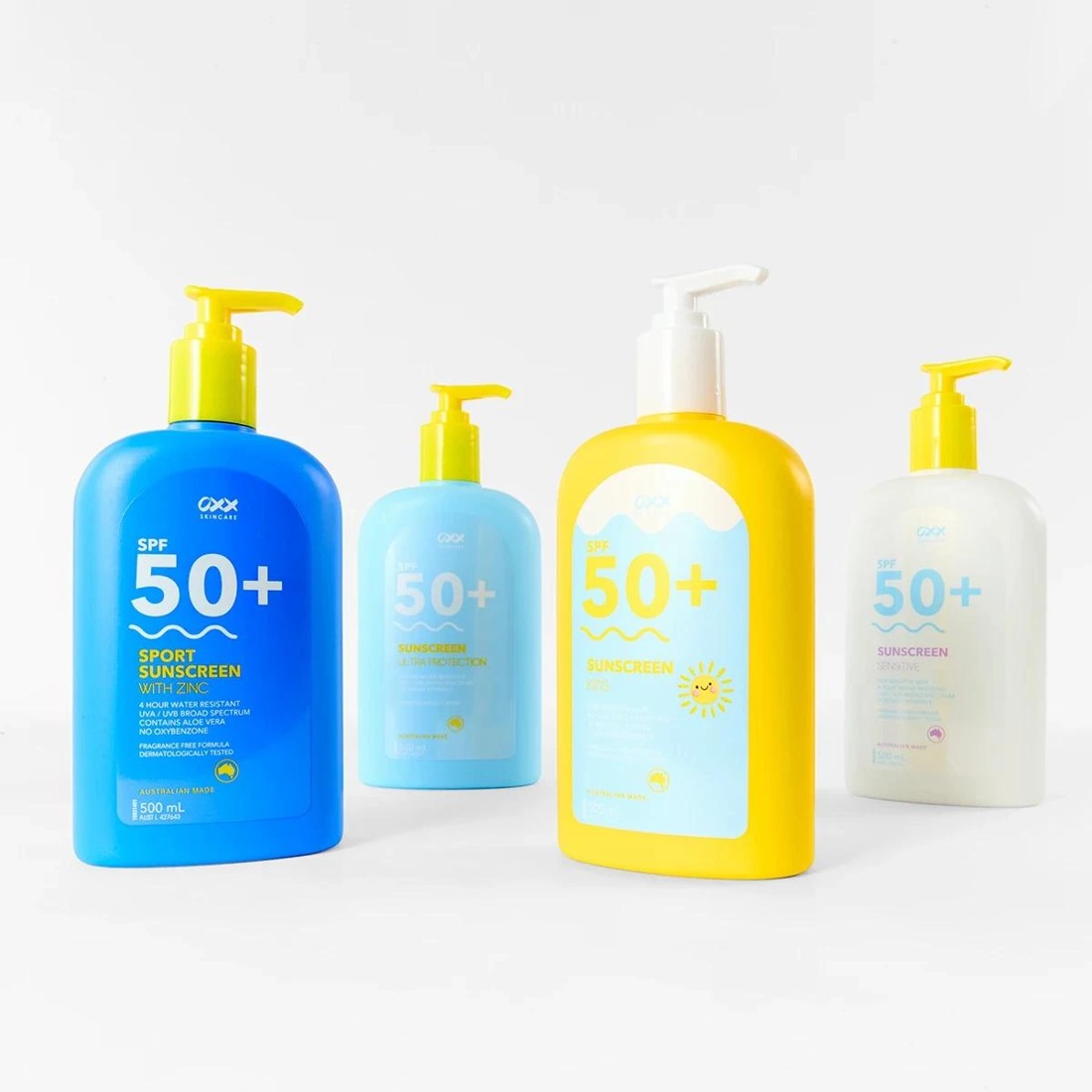 10 OXX Skincare SPF 50+ Sport Sunscreen 500ml - Zinc and Aloe Vera - White, 10 of 10