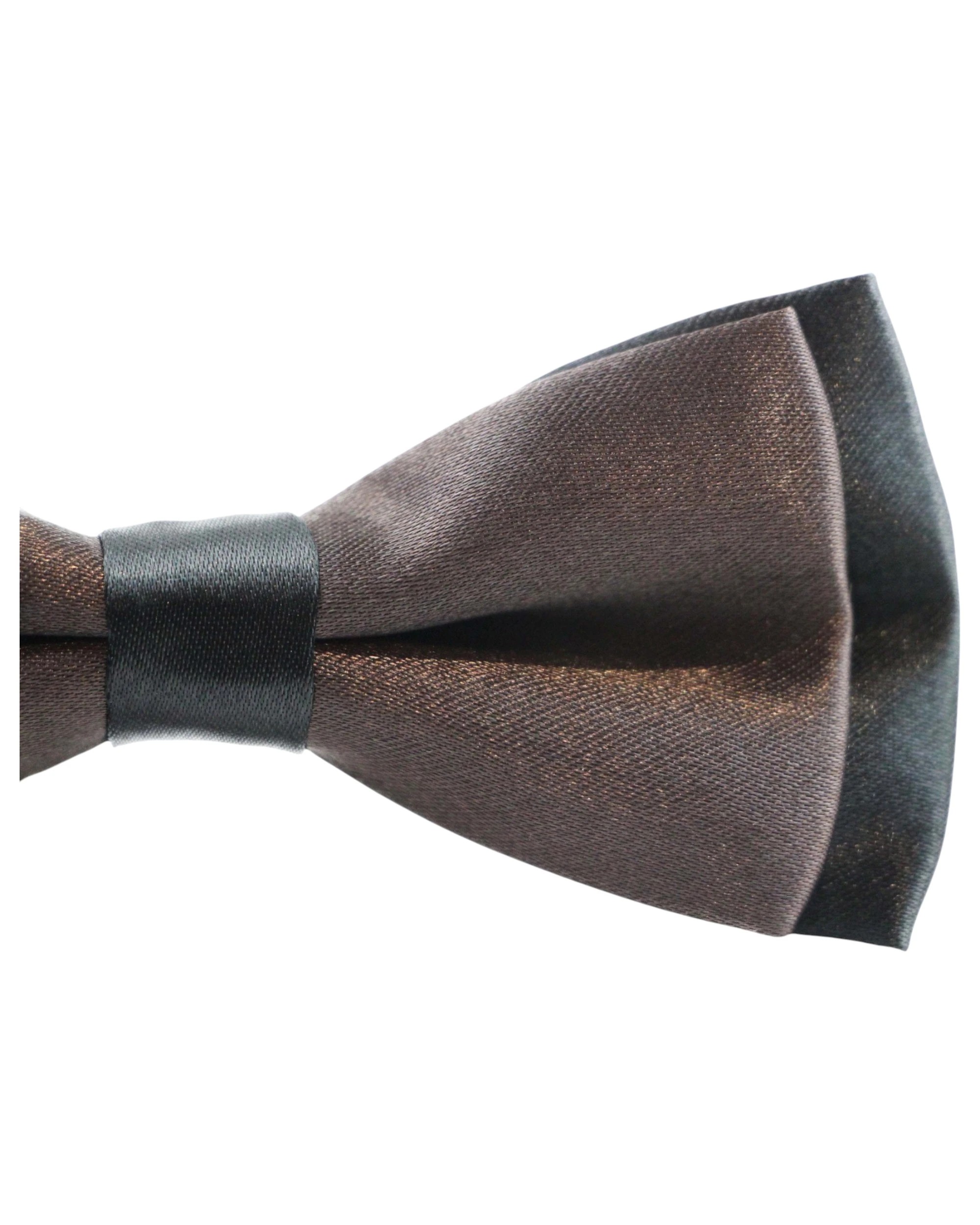 3 Zasel Boys Dark Brown Two Tone Layer Bow Tie - Multi - Multi, 3 of 3
