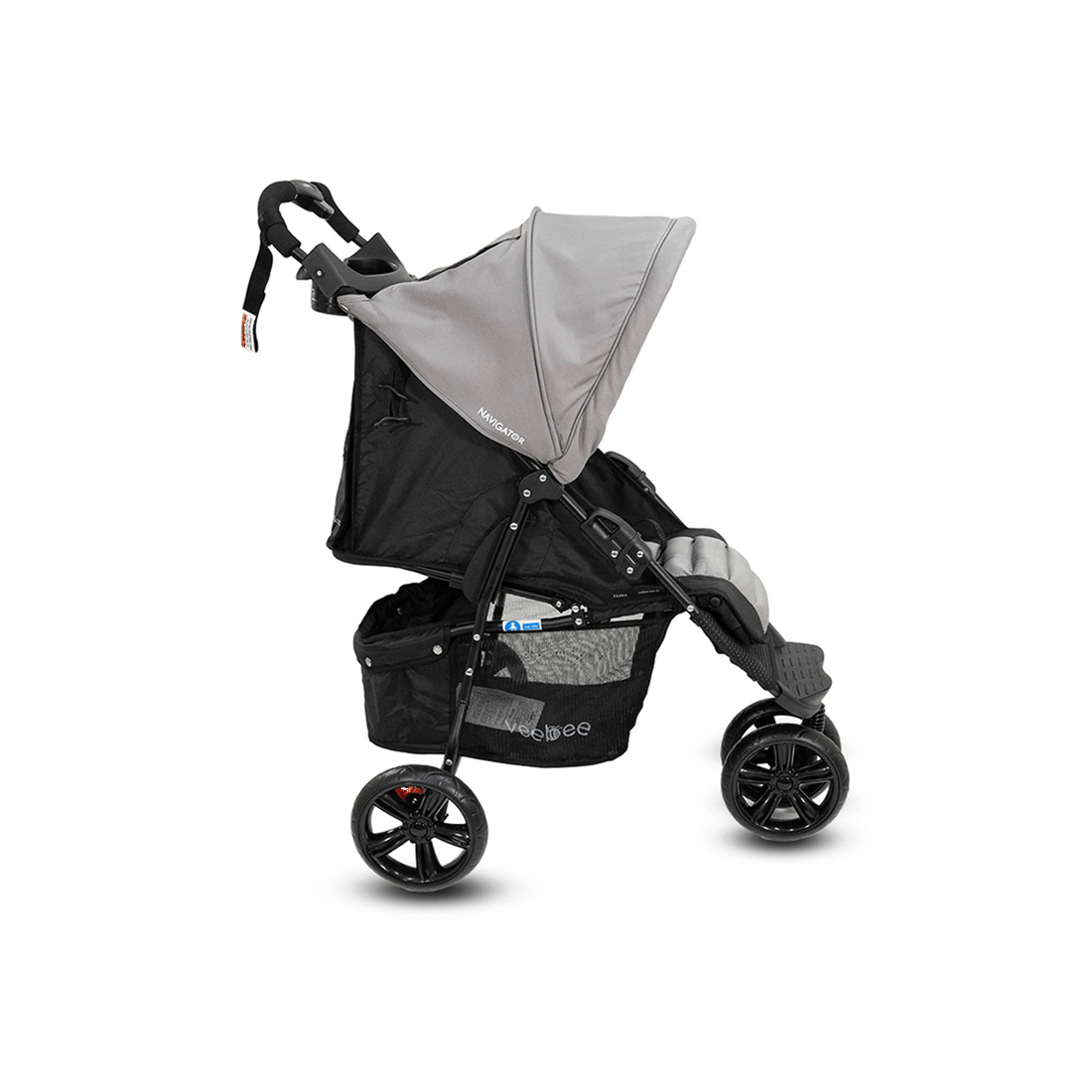 7 Vee Bee Navigator Foldable Stroller Pram Suitable From Birth Fauna 100cm
 - Grey, 7 of 9