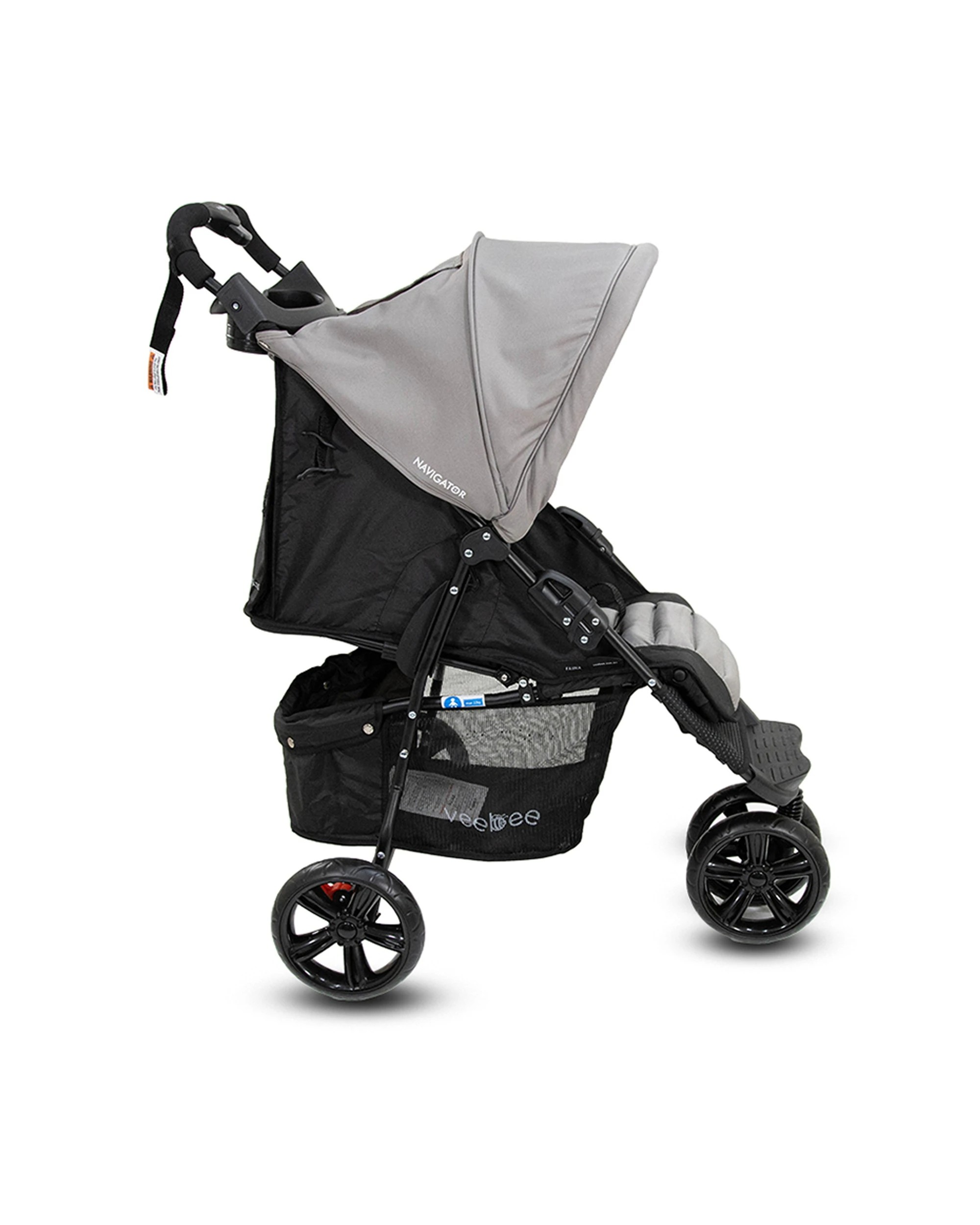 7 Vee Bee Navigator Foldable Stroller Pram Suitable From Birth Fauna 100cm
 - Grey, 7 of 9