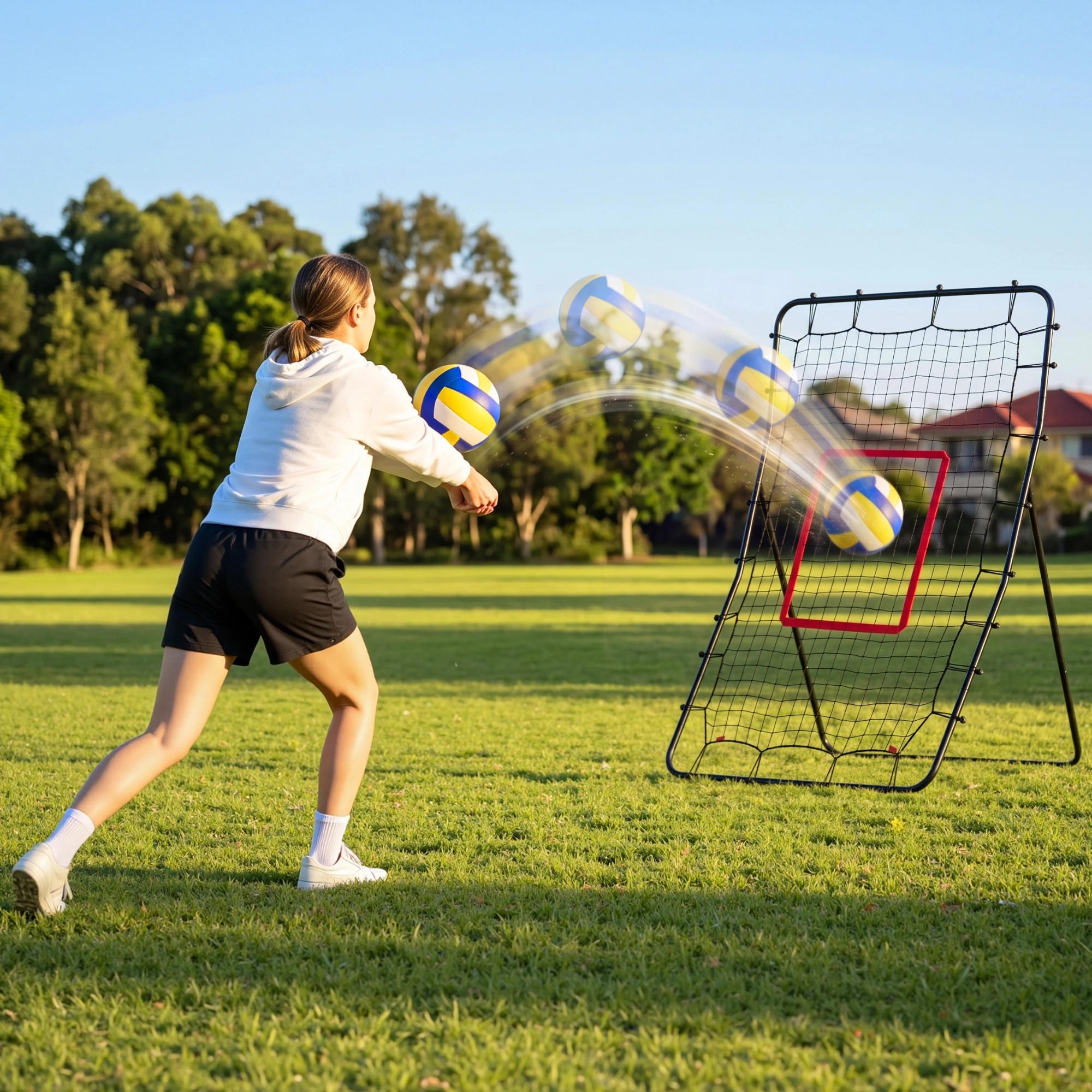 5 Everfit Baseball Rebounder Net Pitching Practice Target Screen 143cm - Black, 5 of 8