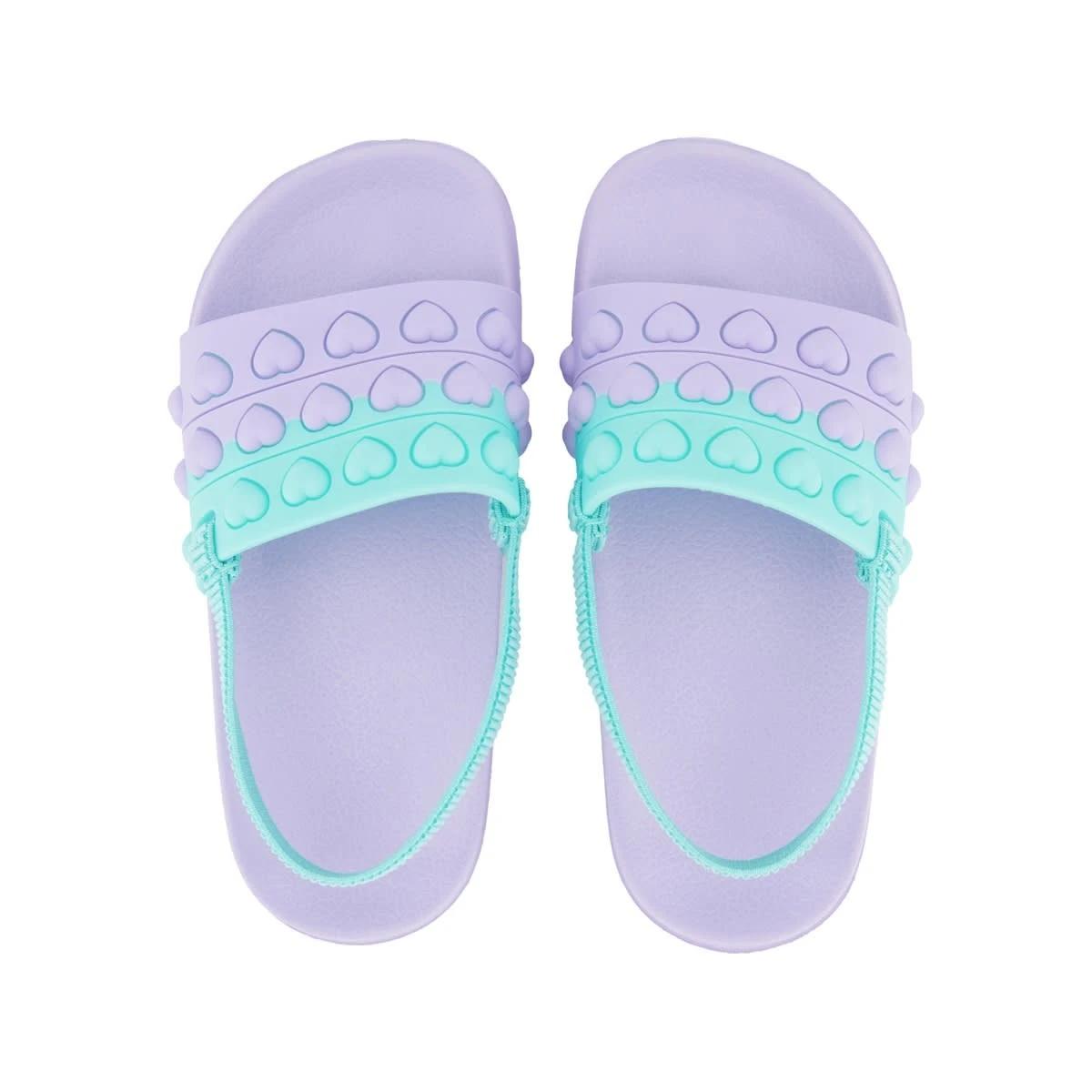 3 Junior Pool Slides Hrt Purple, 3 of 5
