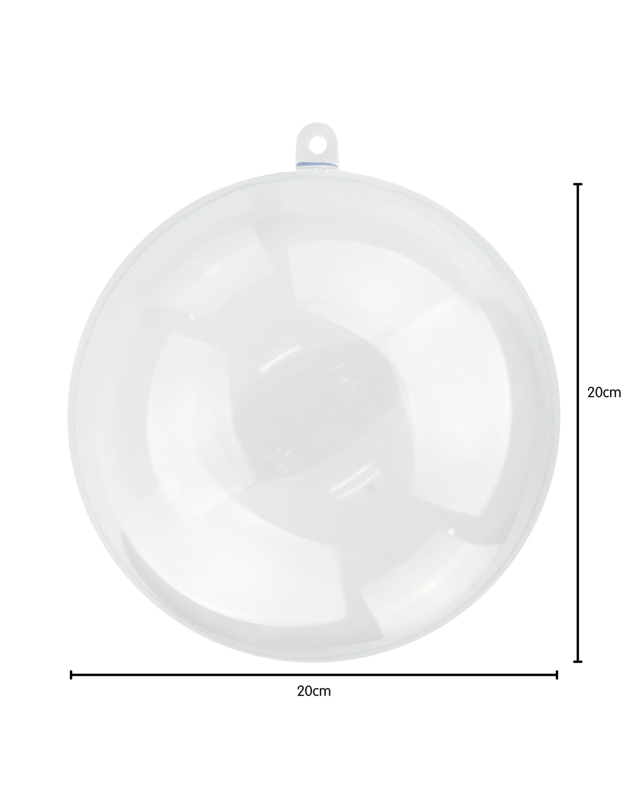 2 Partyrama Clear Plastic Fillable Bauble 20cm, 2 of 5