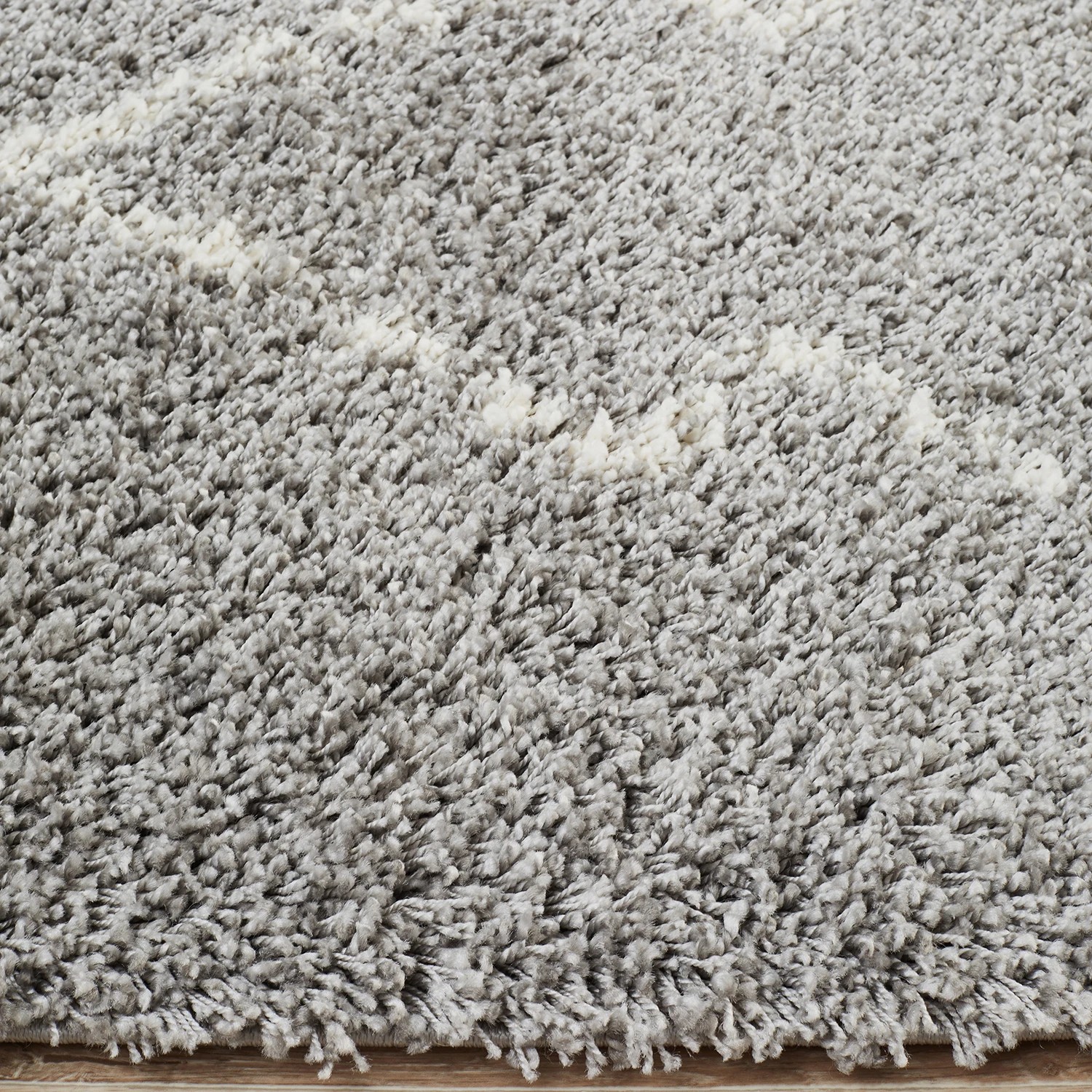 5 Common Ground Rugs Amber 44 290x200cm - Large Power Loomed Shag Rug - Silver, 5 of 7
