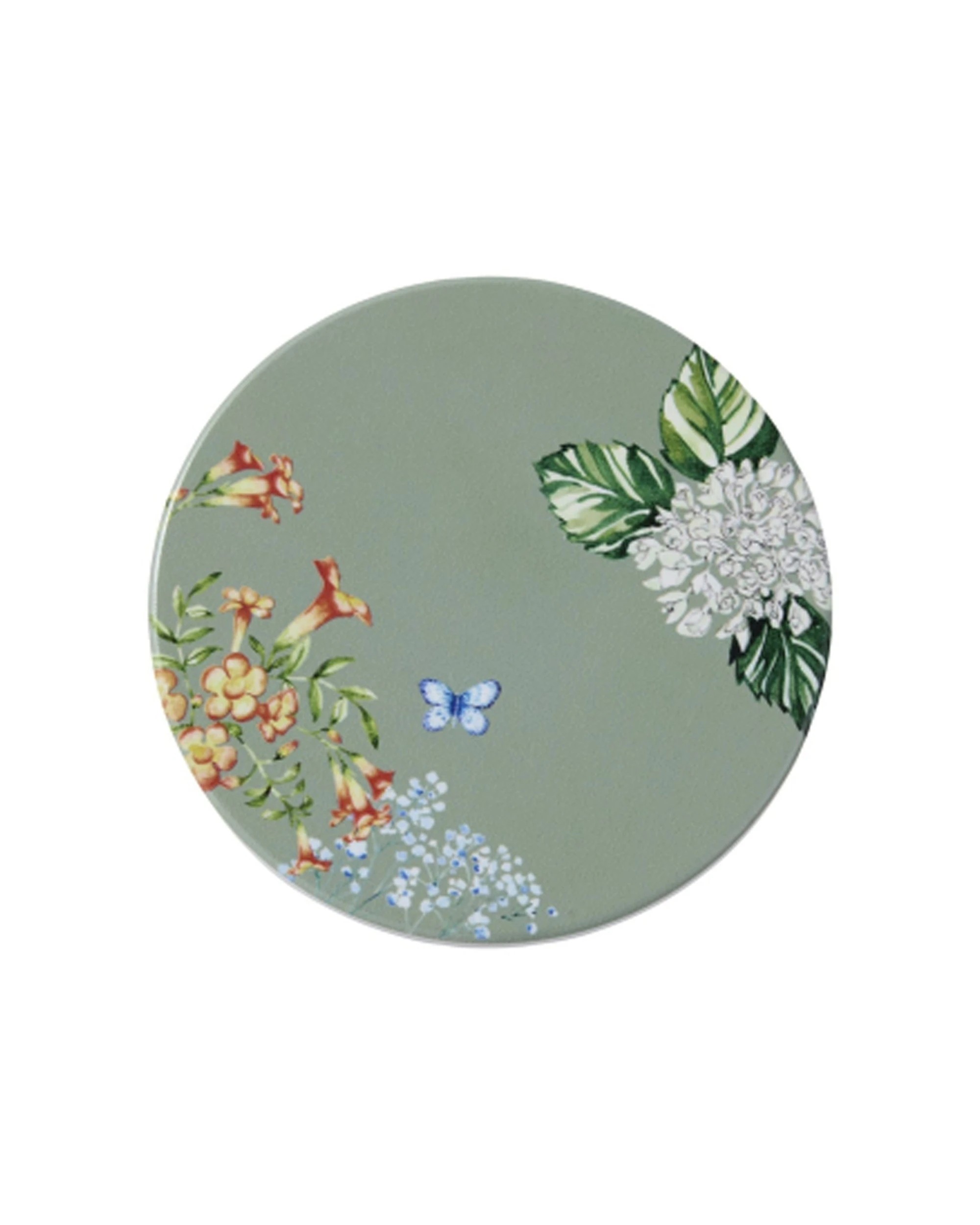 1 Maxwell And Williams Botanica Floral Ceramic Round Coaster 10cm Durable - Multi, 1 of 3