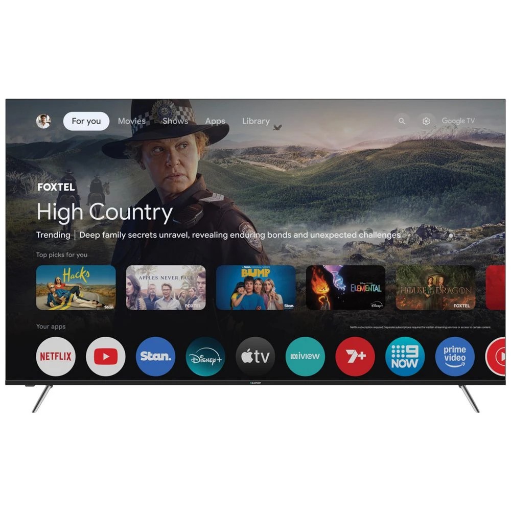 1 Blaupunkt 75" 4K Ultra HD Mini-LED Google TV, 1 of 4
