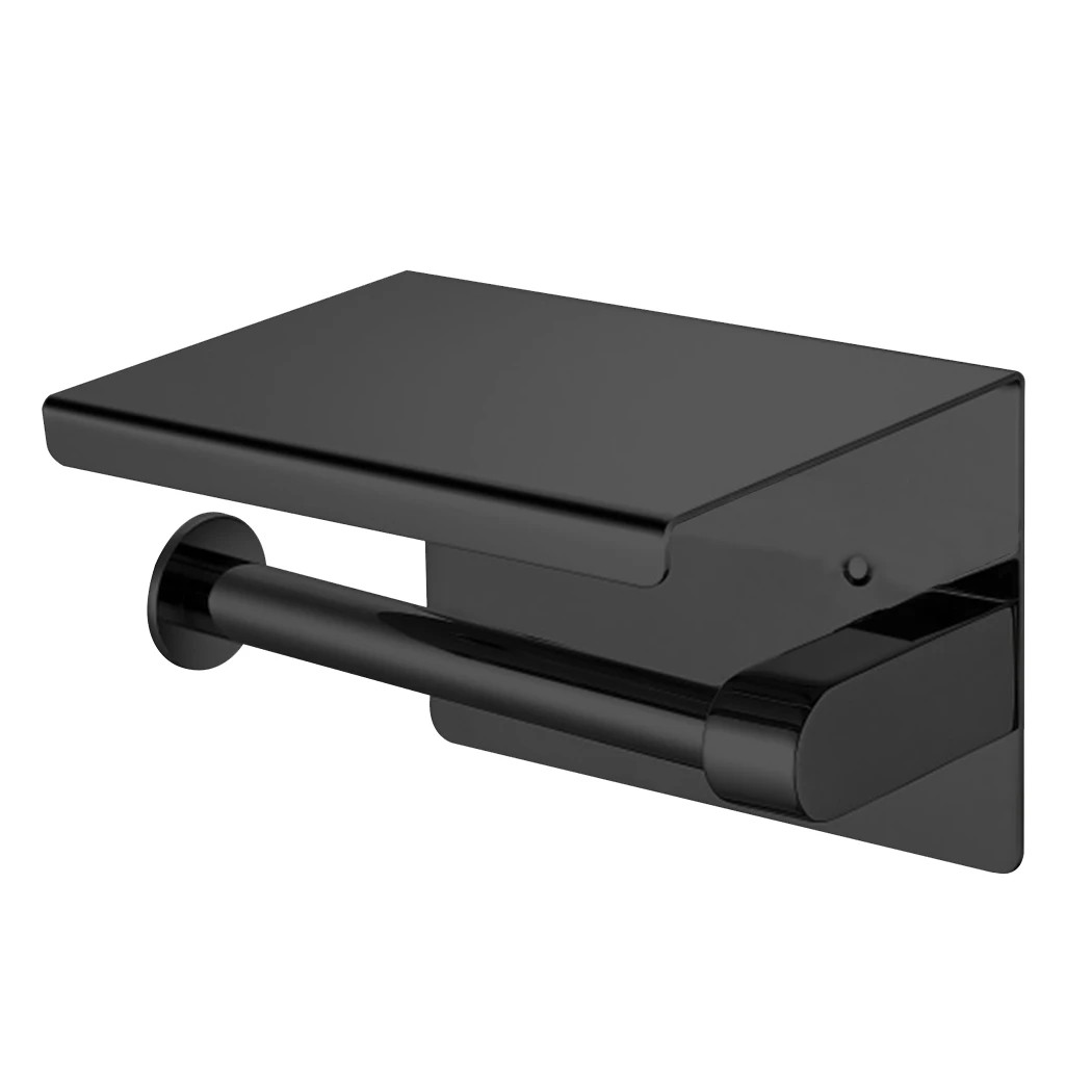 2 Traderight Toilet Paper Holder - Black, 2 of 7