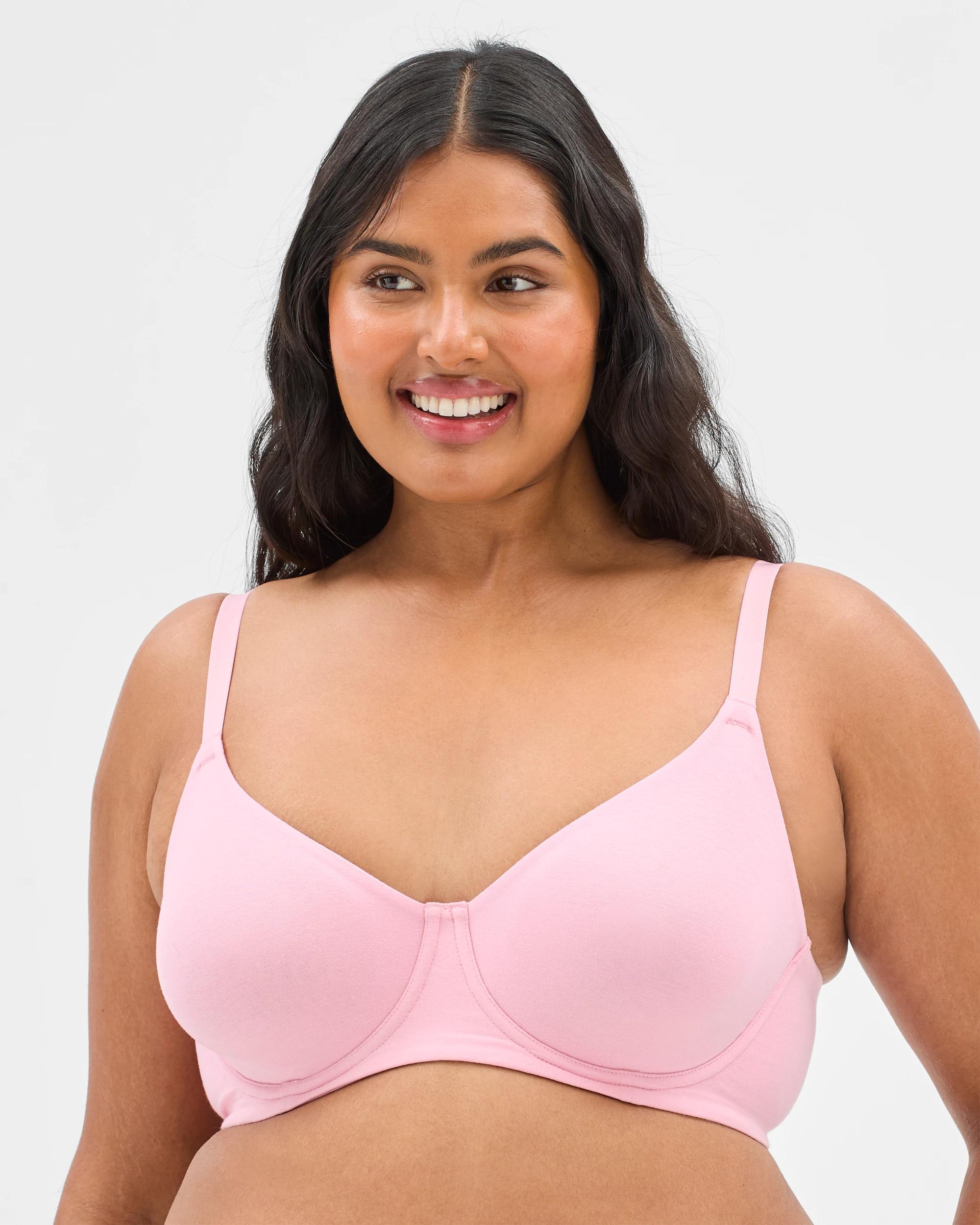 1 Target Fuller Figure Cotton Soft Cup Bra CAMEO PINK, 1 of 1