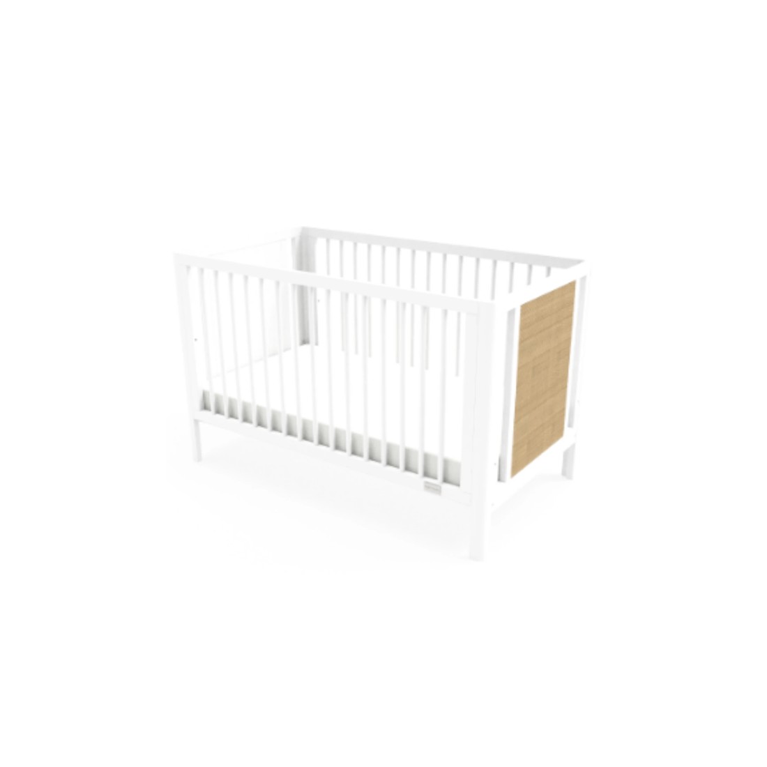 3 Babyhood Aliya Cot - White/Natural, 3 of 4