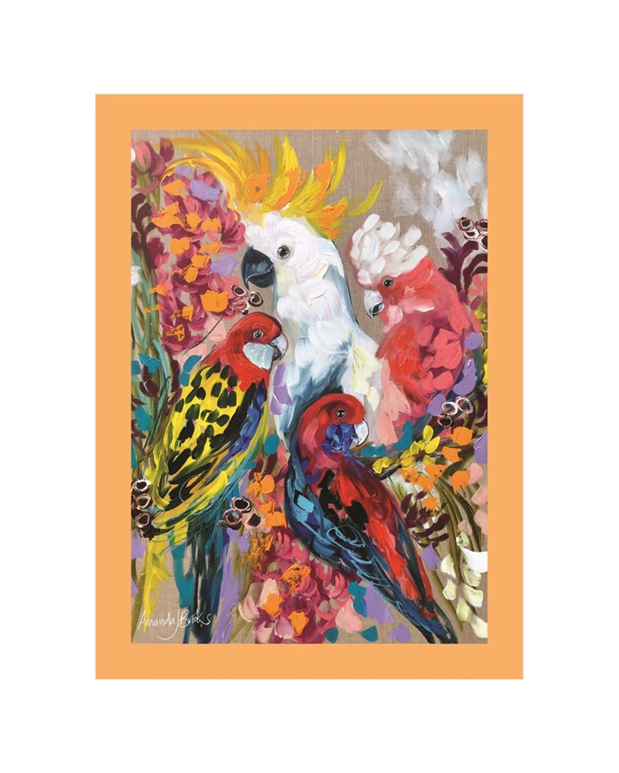 1 Lilli Rock Bird Song Kitchen Dish Drying Cleaning Tea Towel 50x70cm - Pattern, 1 of 1
