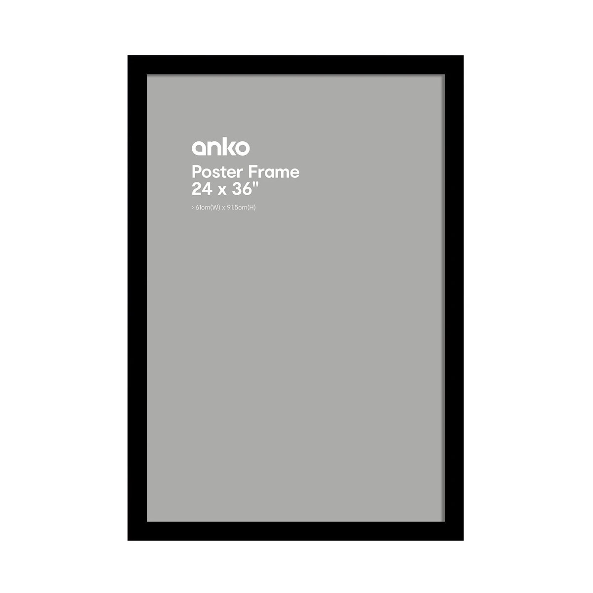 1 Large Poster Frame - 61cm x 91.5cm, Black, 1 of 2