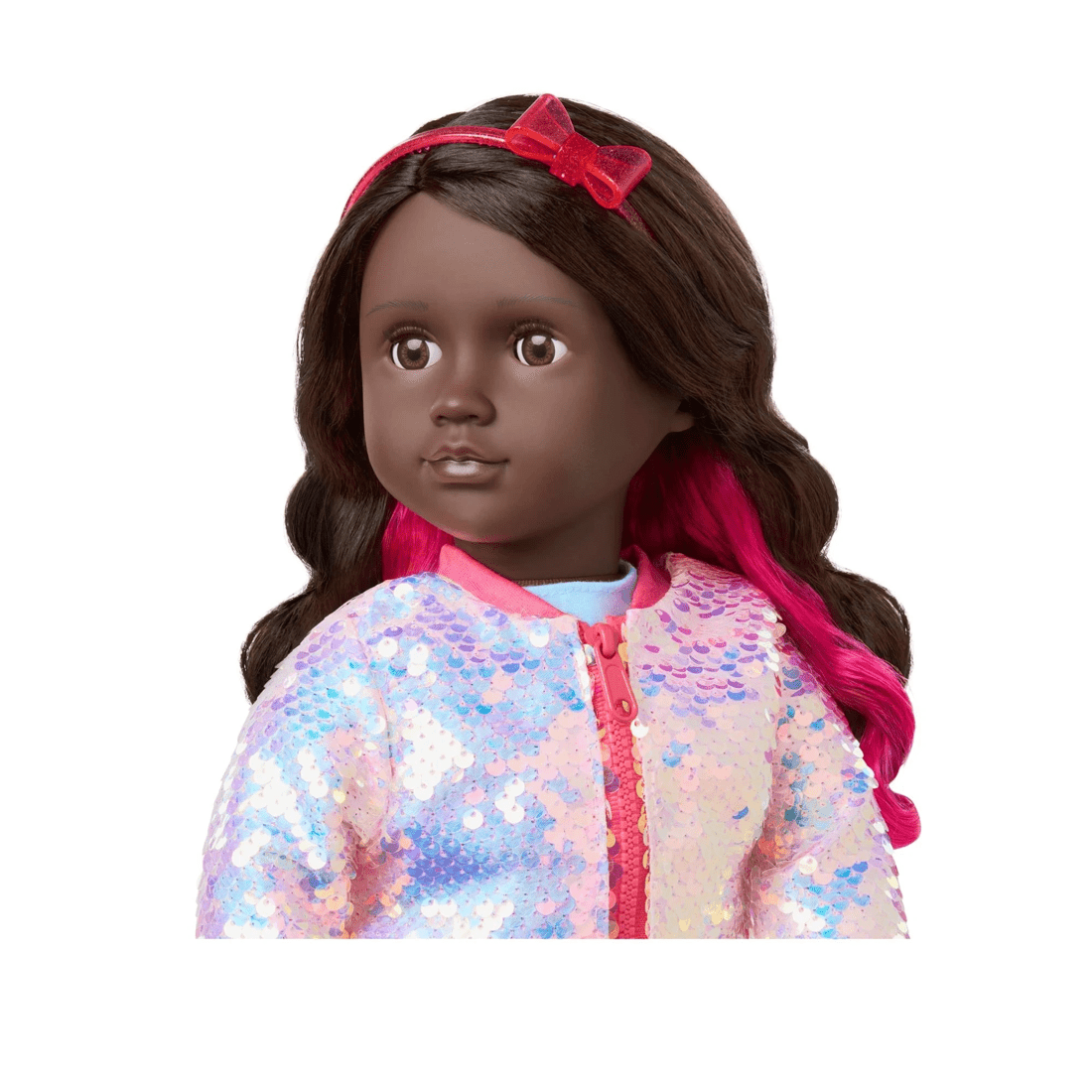 4 Our Generation Shine All Day 18-inch Doll Sequin Bomber Jacket Outfit - Multi, 4 of 4