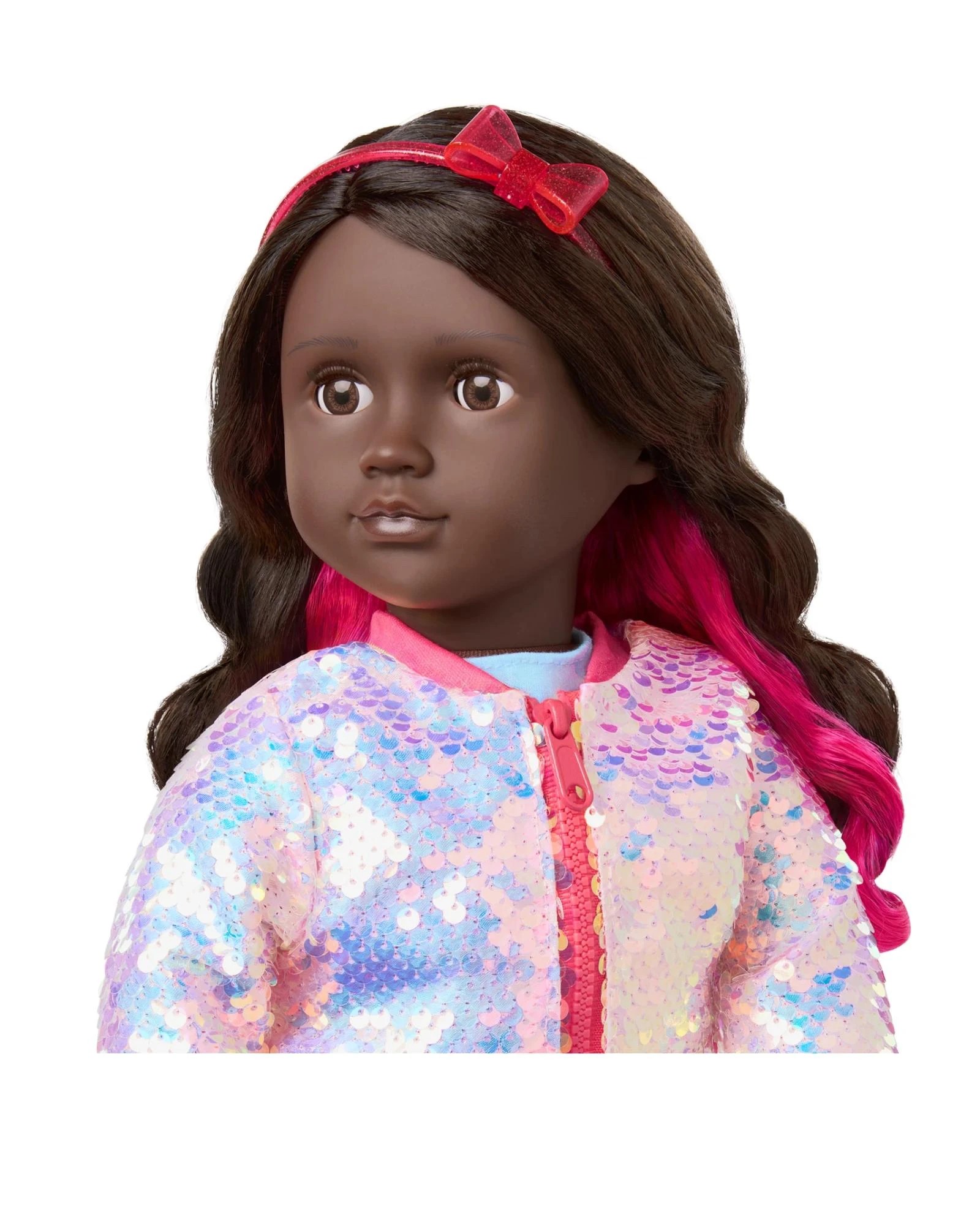 4 Our Generation Shine All Day 18-inch Doll Sequin Bomber Jacket Outfit - Multi, 4 of 4