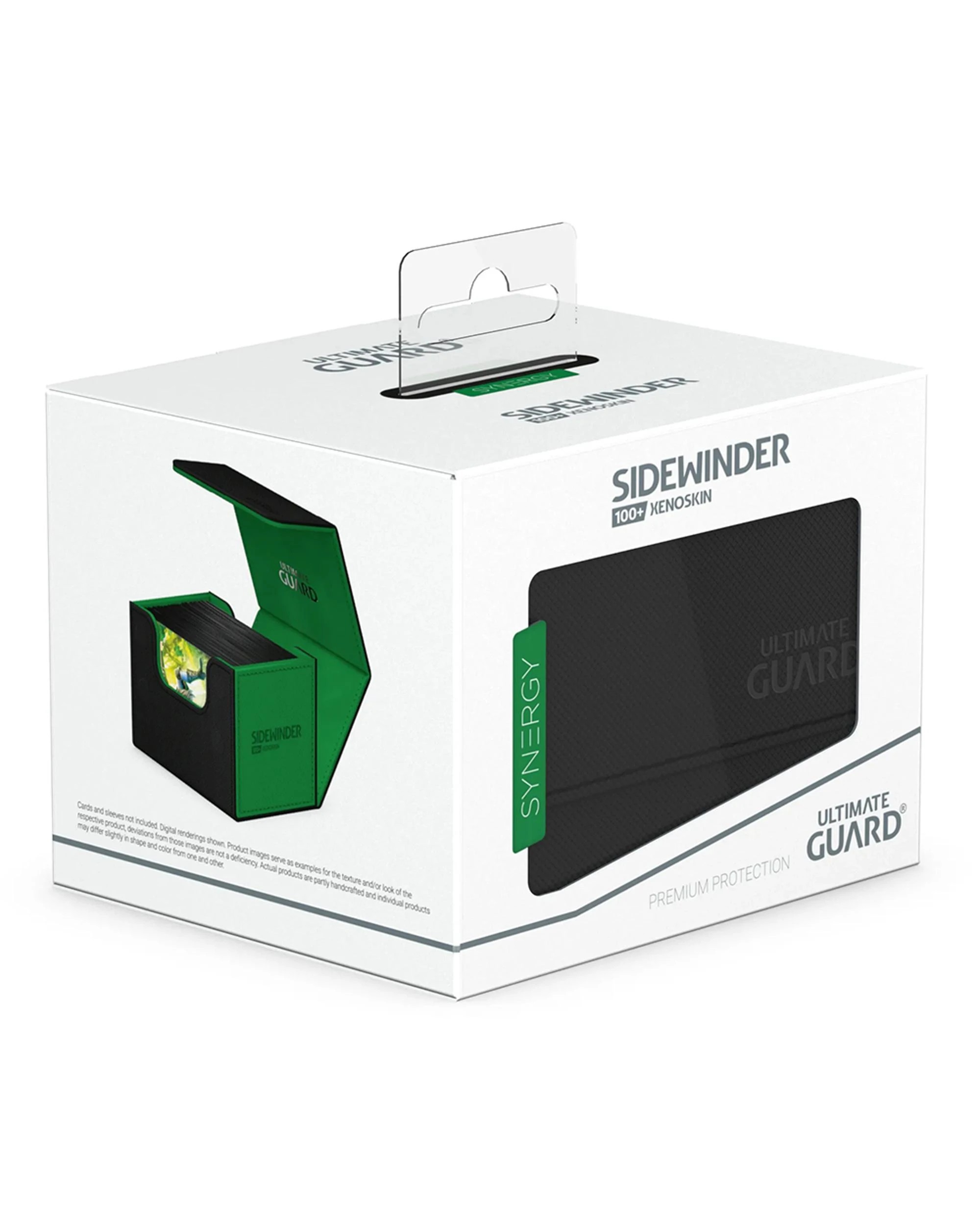 1 Ultimate Guard Sidewinder 100+ Synergy Deck Box - Black/Green - Multi, 1 of 6