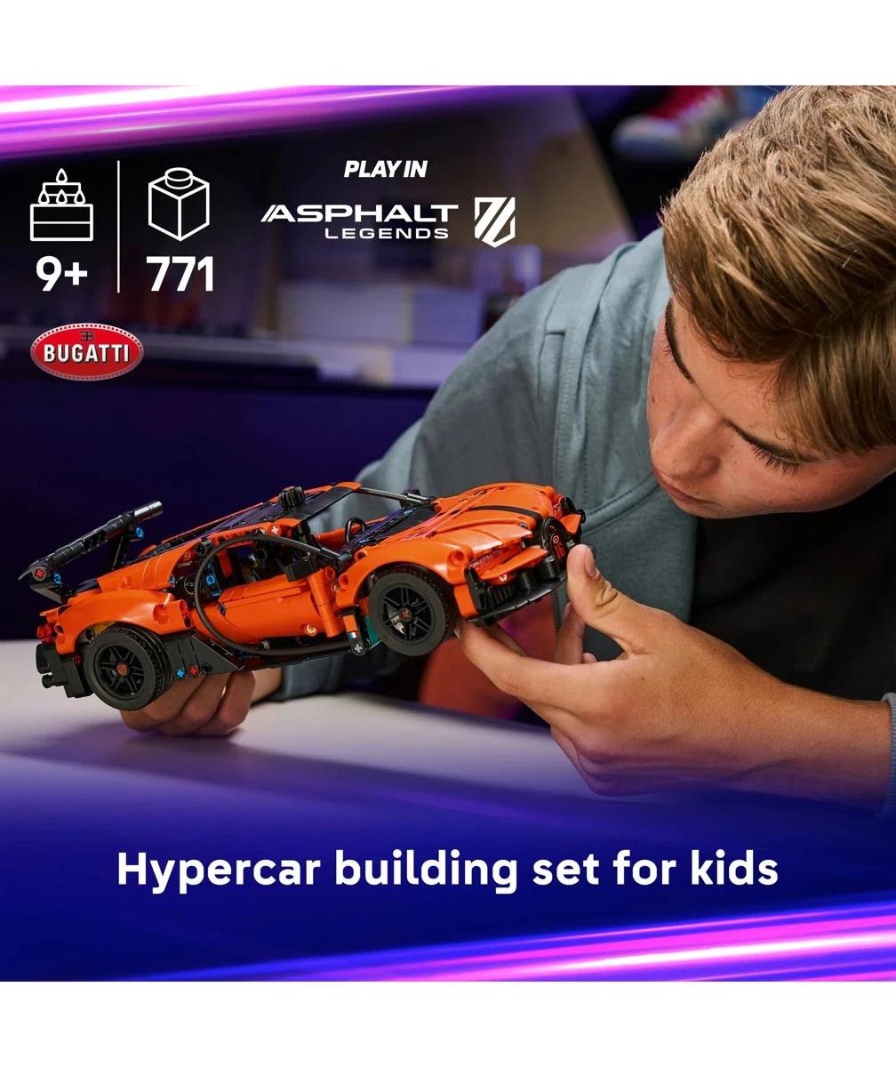 3 LEGO Technic Bugatti Chiron Pur Sport Hypercar 42222, 3 of 10