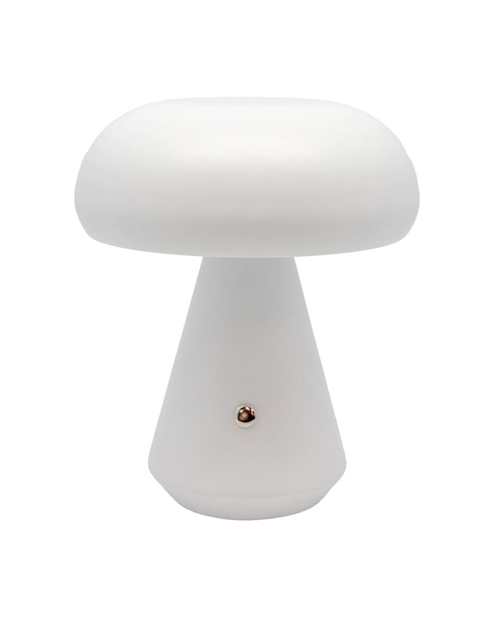 2 Boyle 2PK Rechargeable LED Table Lamp Mushroom Shape Battery 16x16x18cm - White, 2 of 7
