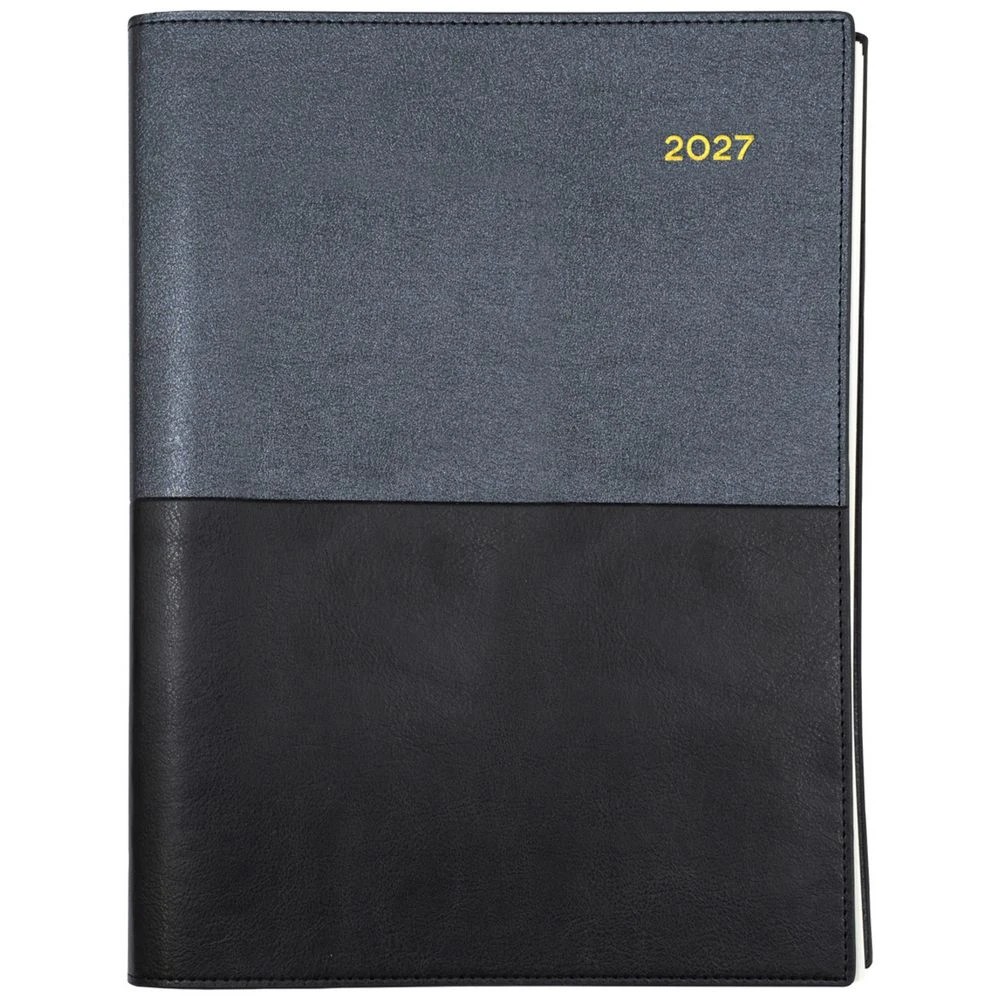 1 Collins Vanessa A4 Week to View 2027 Diary Black, 1 of 4