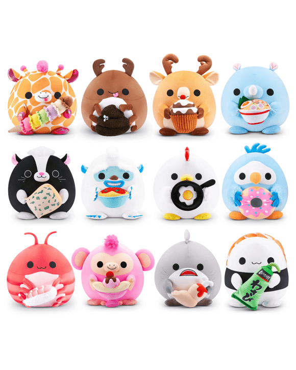 20cm Snackles Non-Licensed Series Plush by ZURU - Assorted