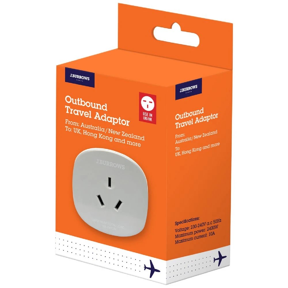 2 J.Burrows Outbound Travel Adaptor UK & Hong Kong and more, 2 of 5