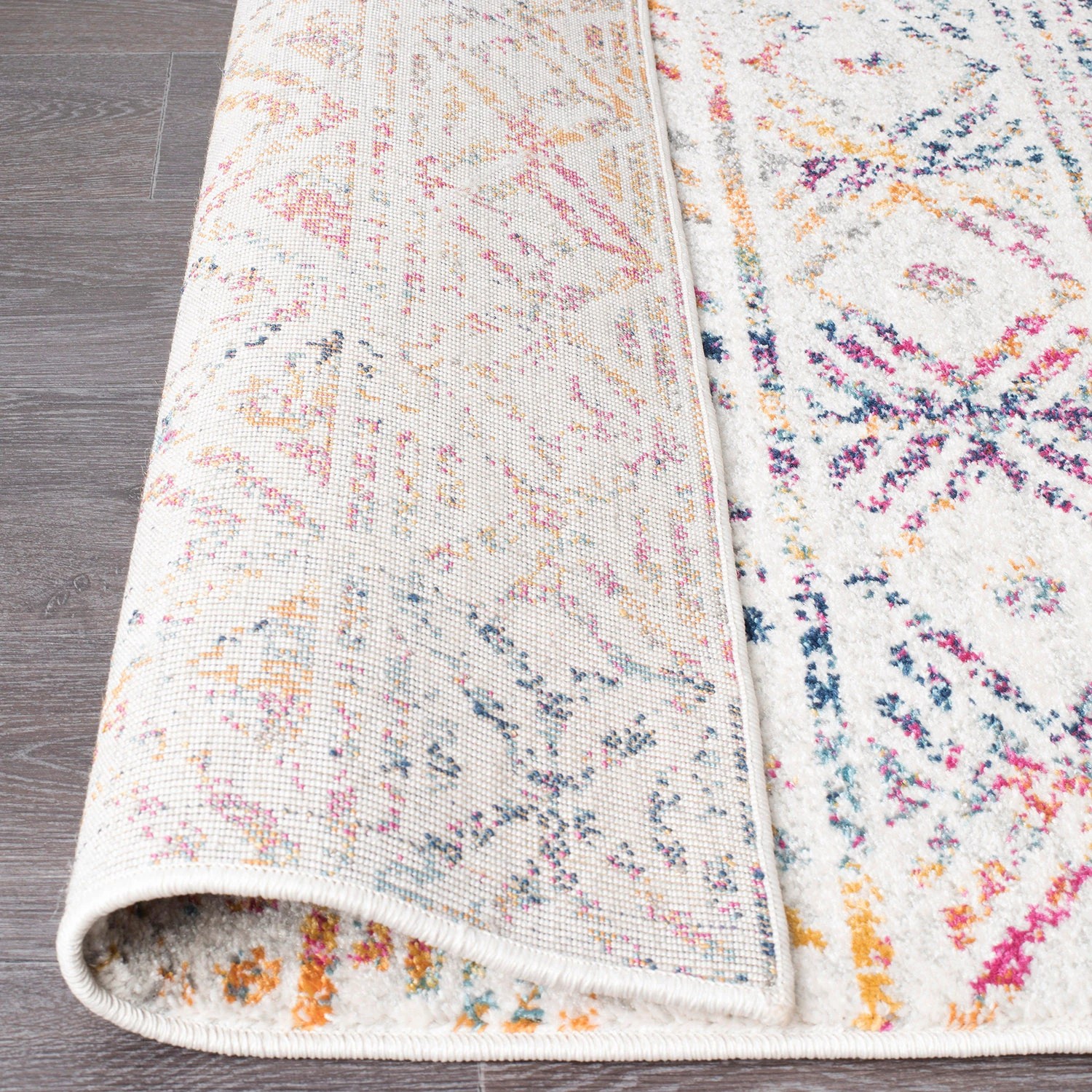 6 Common Ground Rugs Bluebay 456 400x80cm - Large Runner Power Loomed Pet Friendly Rug - Natural, 6 of 6
