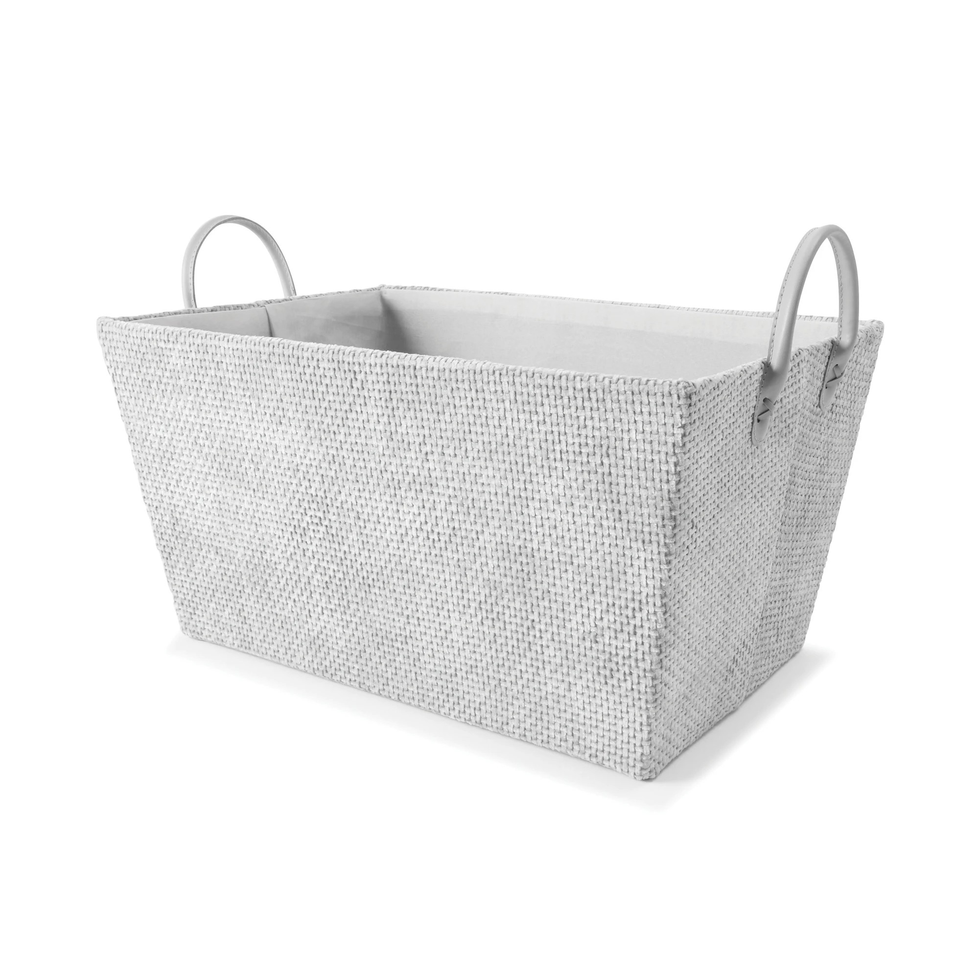 1 Tapered Textured Basket - Grey, 1 of 8