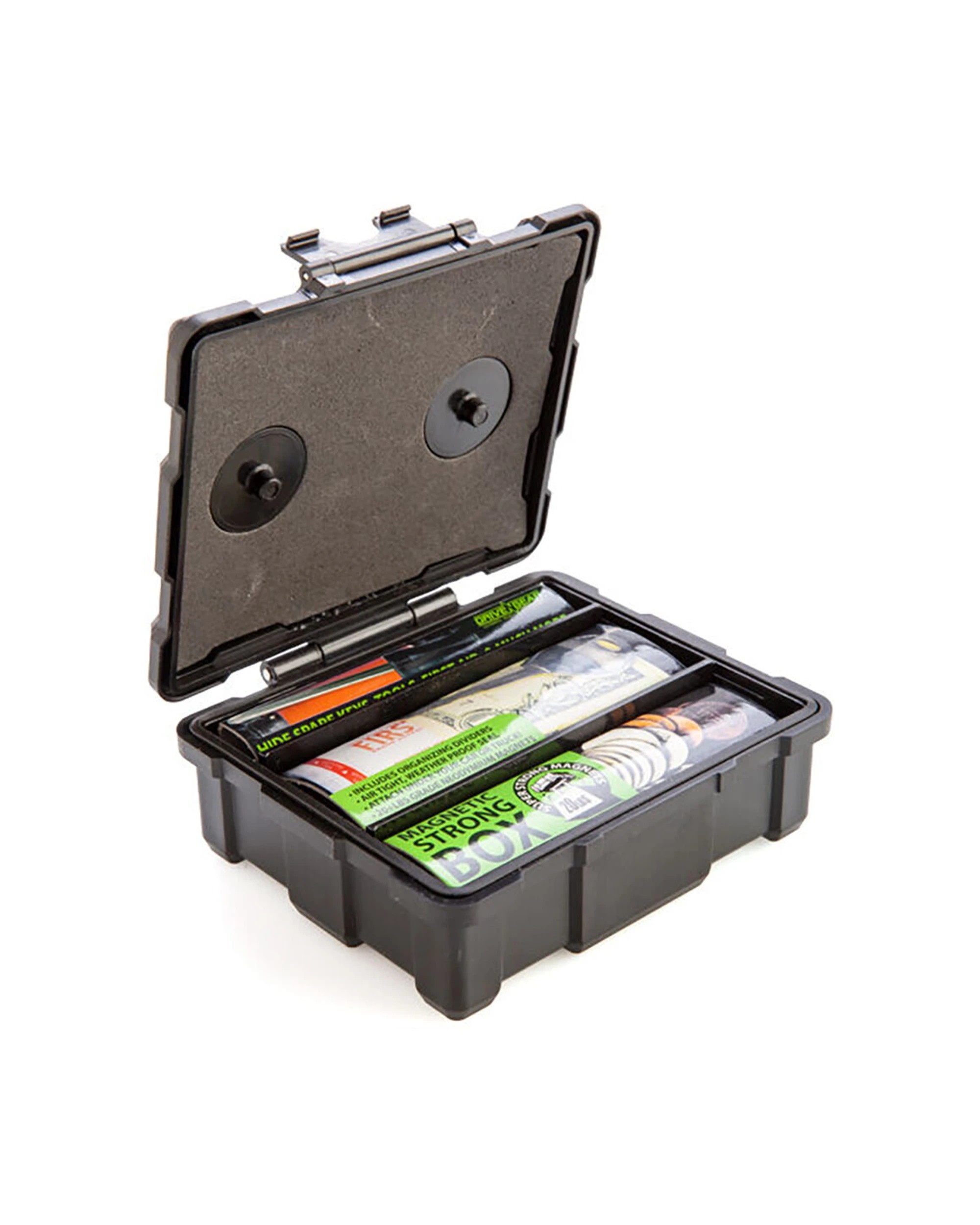 2 MDI Magnetic Storage Box Compact Desk Organiser Case - Black, 2 of 5