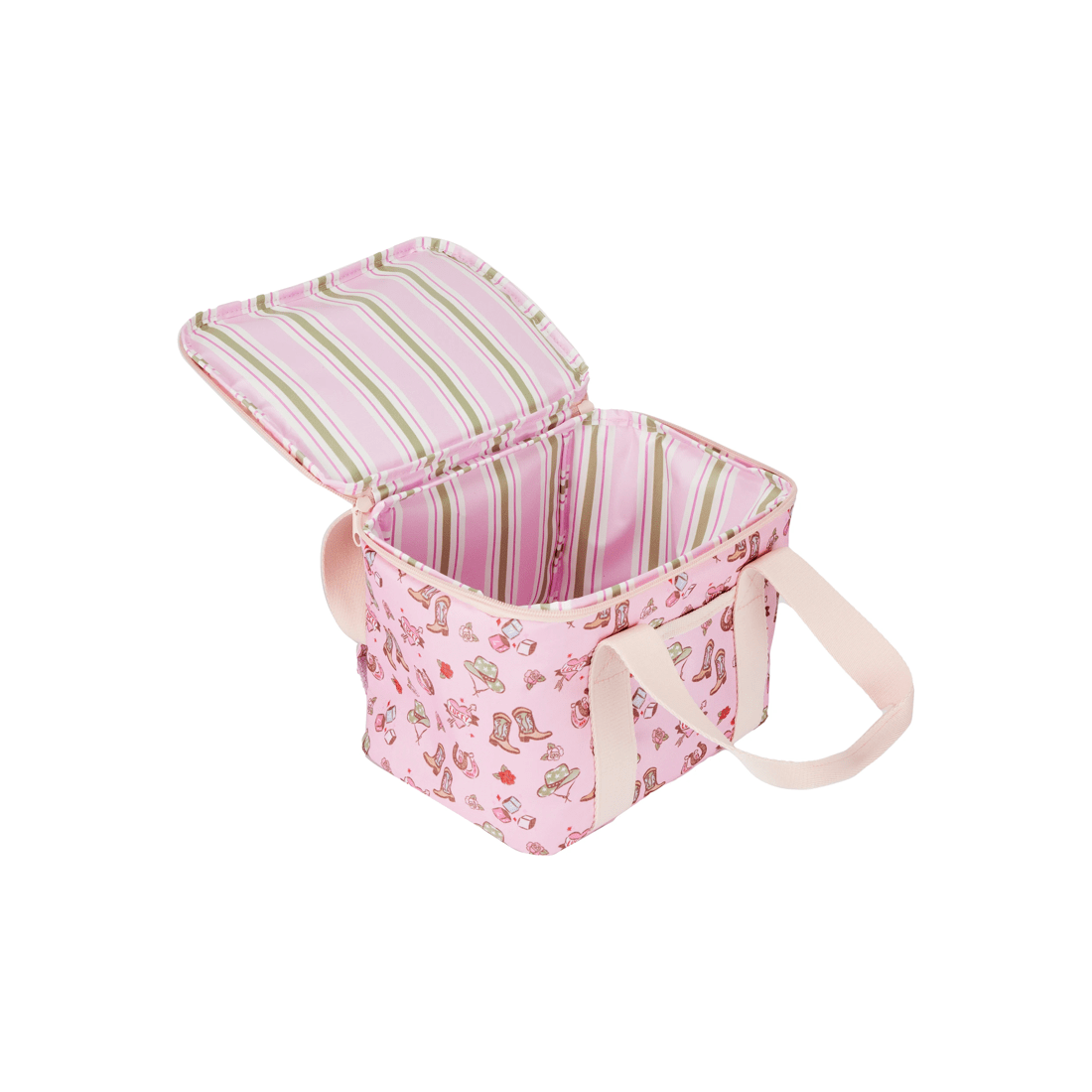 2 Twin Handle Cowgirl Lunch Bag - Pink, 2 of 3