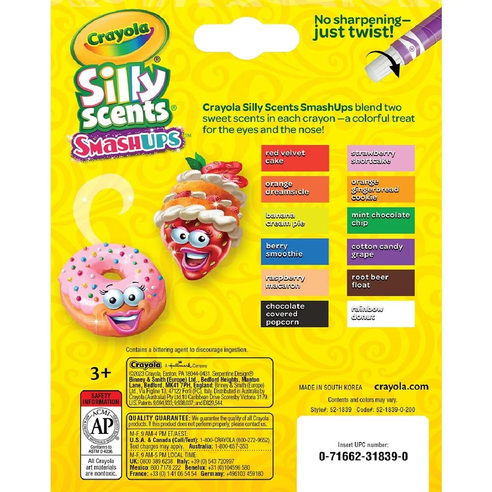 2 Crayola Silly Scents SmashUps Twistable Crayons 12 Pack, 2 of 2