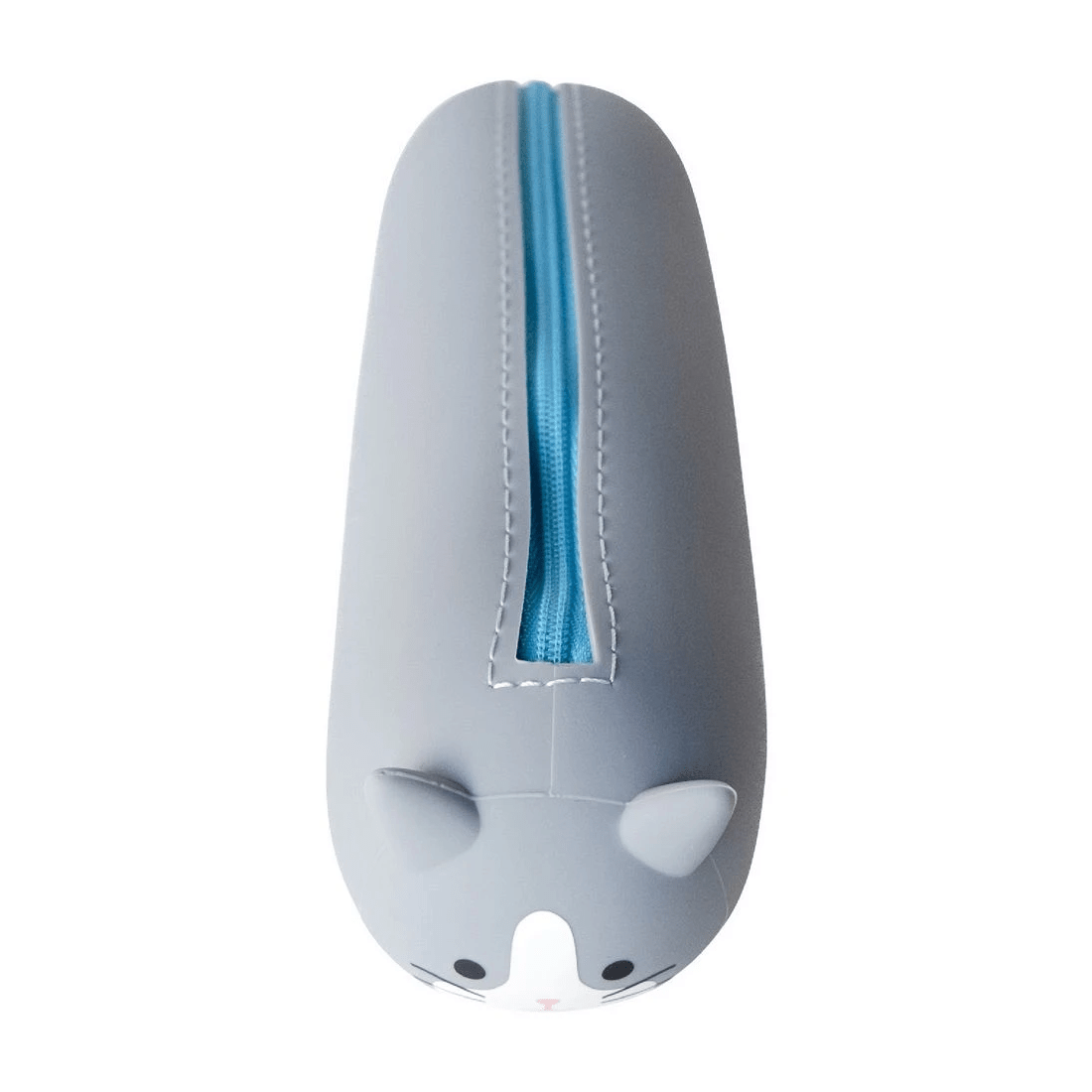 4 PuniLabo Lying Down Pencil Case Grey Cat, 4 of 10