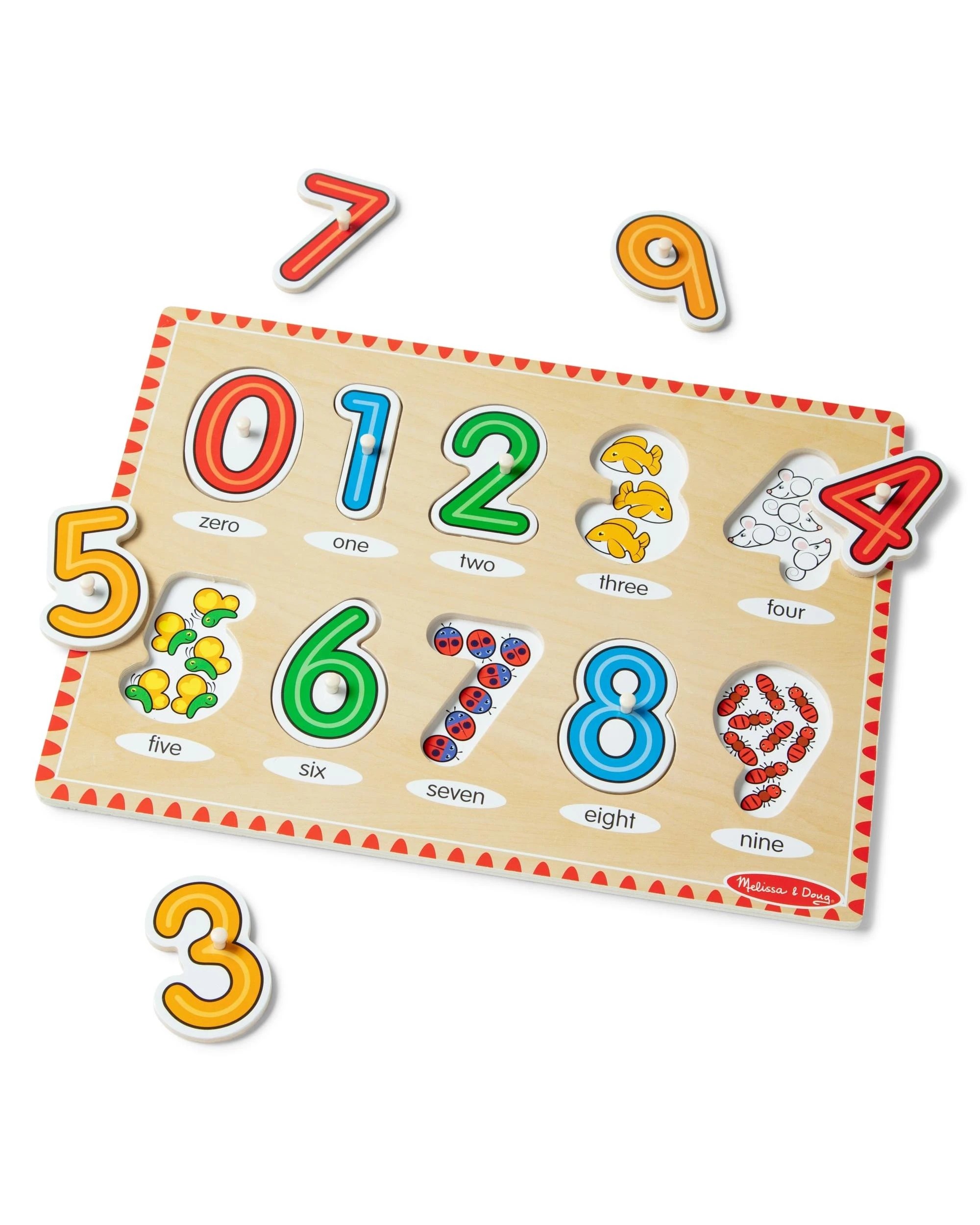 Melissa and Doug See Inside Numbers Peg Puzzle - Kmart