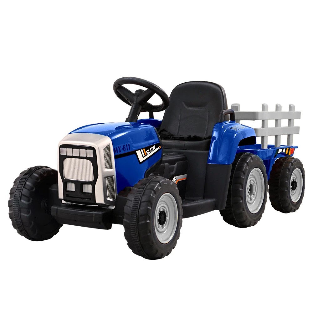 1 Rigo Kids Electric Ride On Car Tractor Toy Cars 12V - Blue, 1 of 5