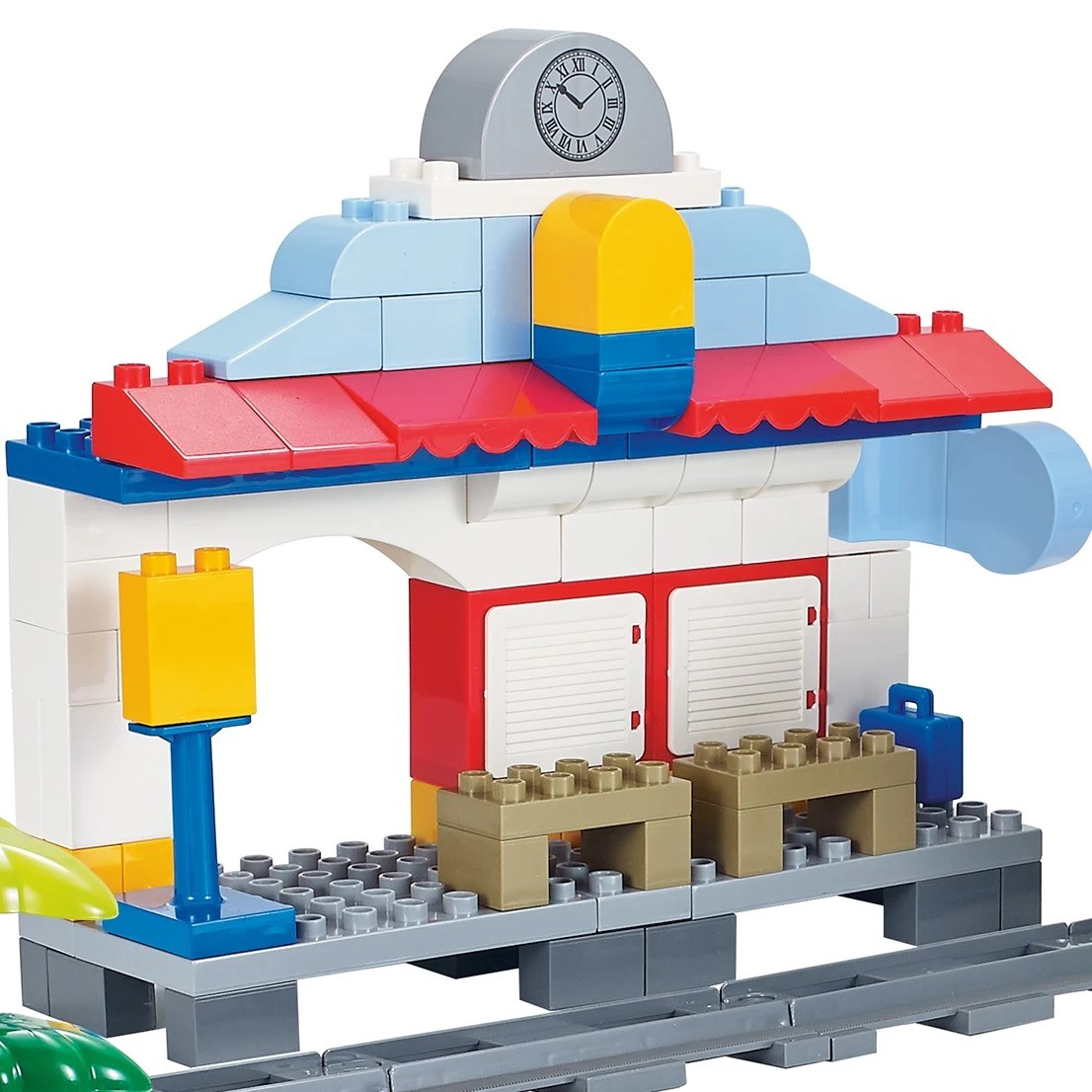 7 170 Piece Junior Blocks: Railway Station with Motorised Train Playset, 7 of 9