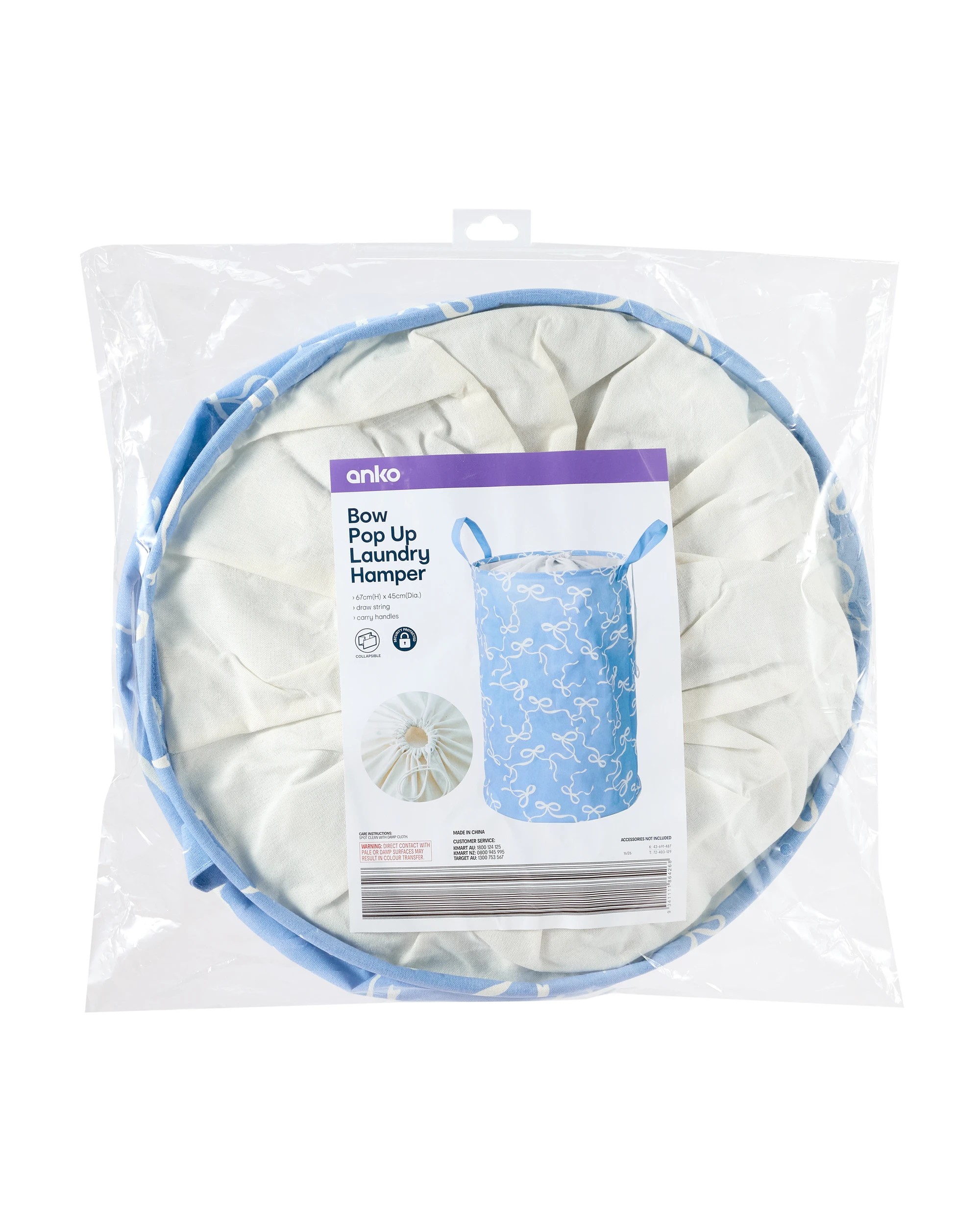 7 Bow Pop Up Laundry Hamper, 7 of 7